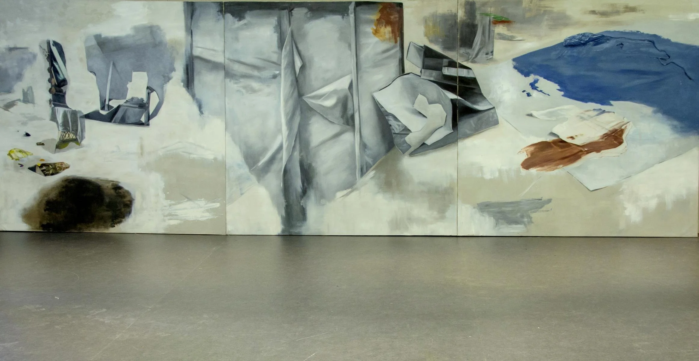Placeless, 203x610 cm, 80x240 inches, Oil on Canvas, 2014