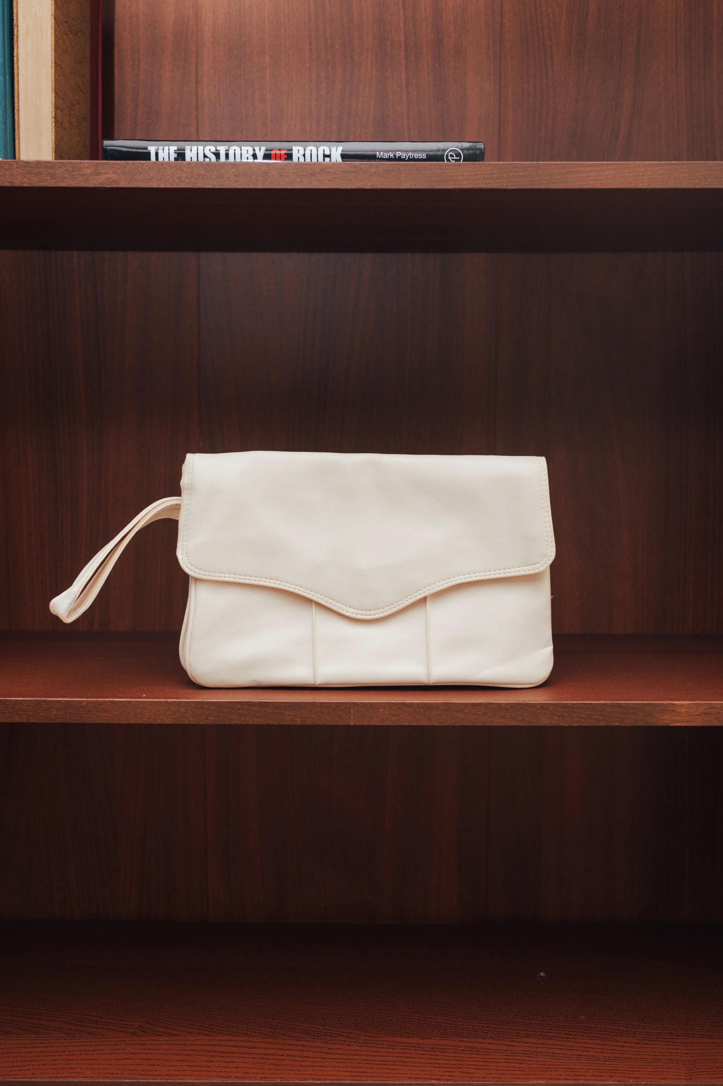 Vintage Ivory Envelope Clutch