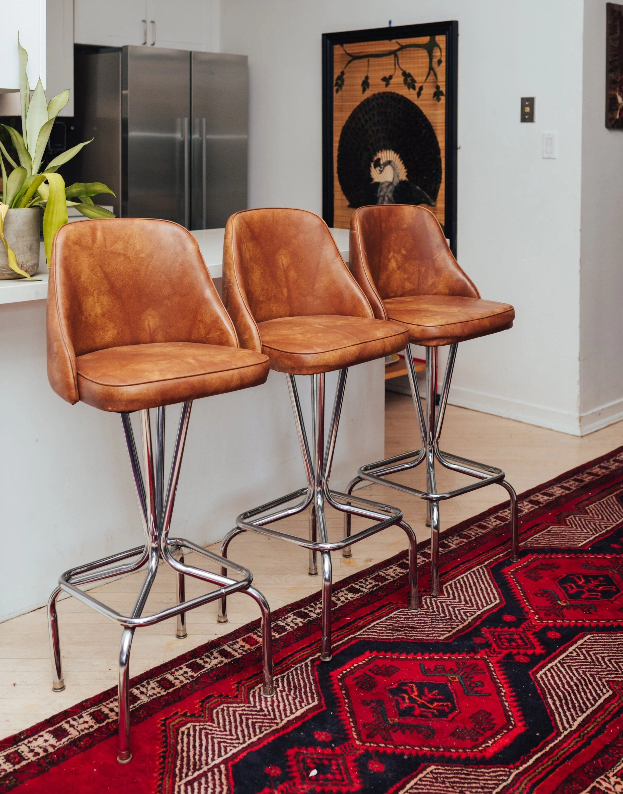 Midcentury Bar Stools – Set of 3