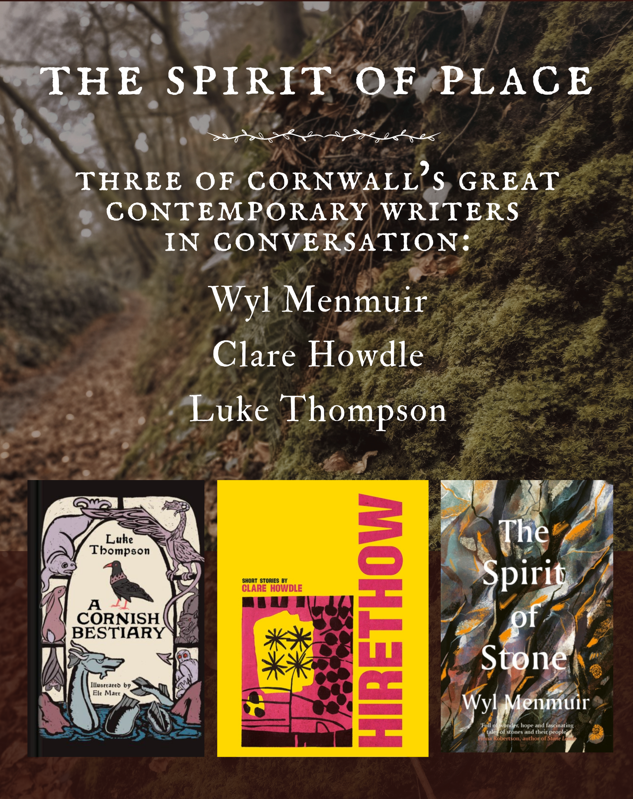 EVENT: The Spirit of Place - three Cornwall writers in conversation