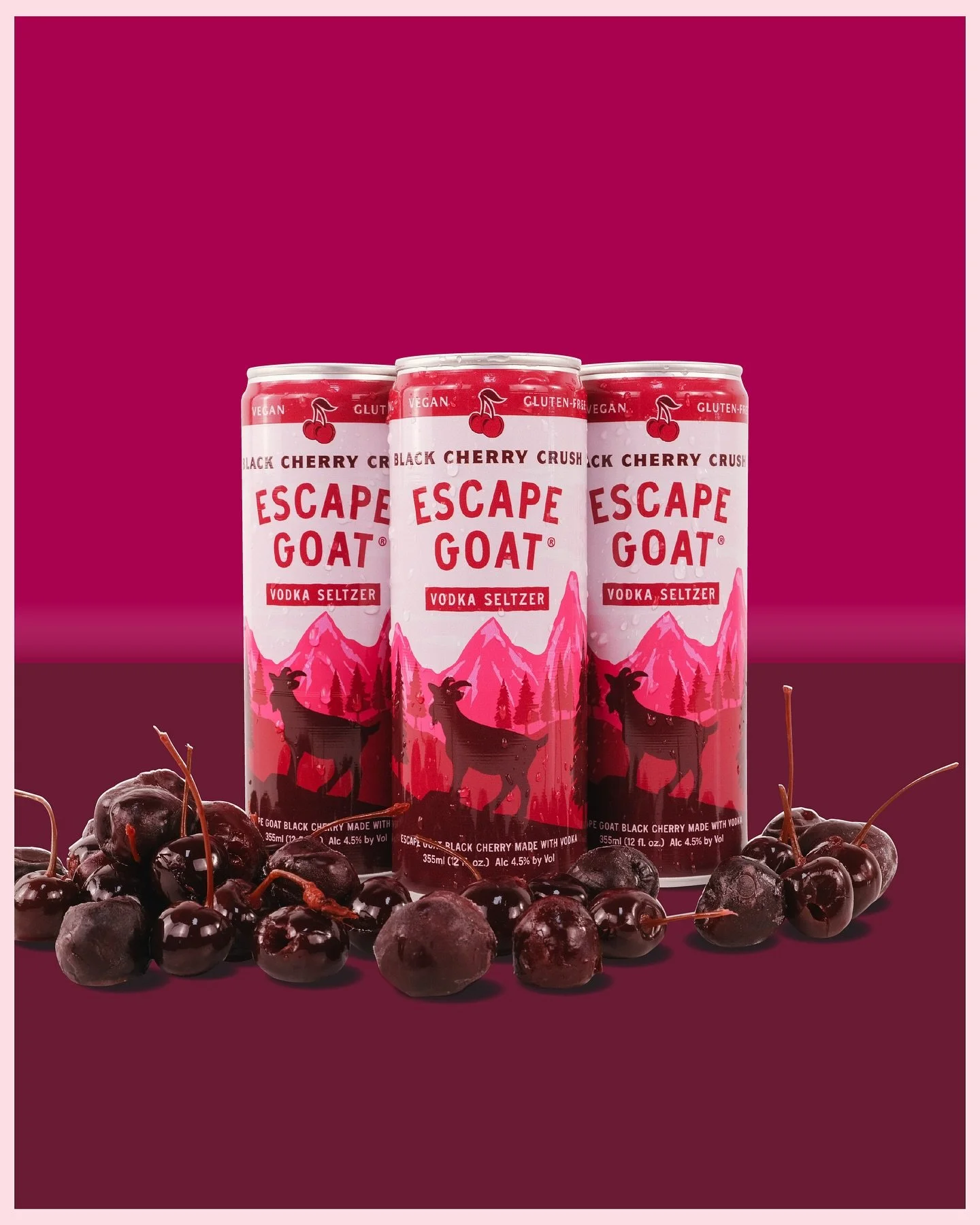 Deep cherry flavor meets Escape Goat’s award-winning vodka. Black Cherry Crush is ready to pour a little fall into every sip. π