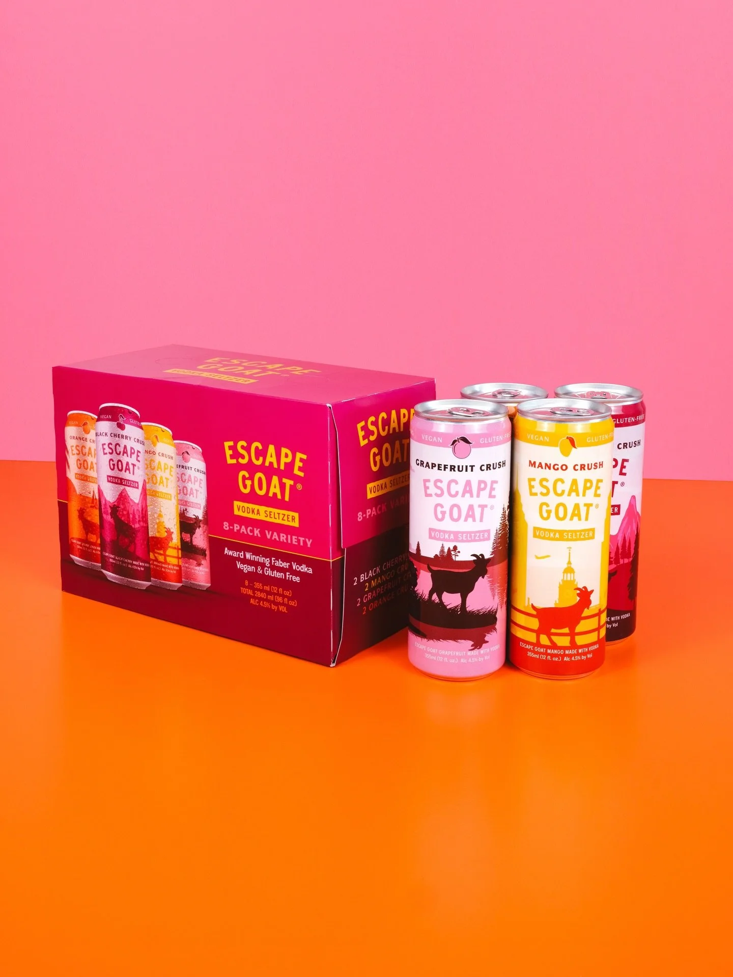 Available at your local @pawinespirits store. Don&rsquo;t see us on the shelf? Ask them to bring in the GOAT Vodka Seltzer! #EscapeGoat