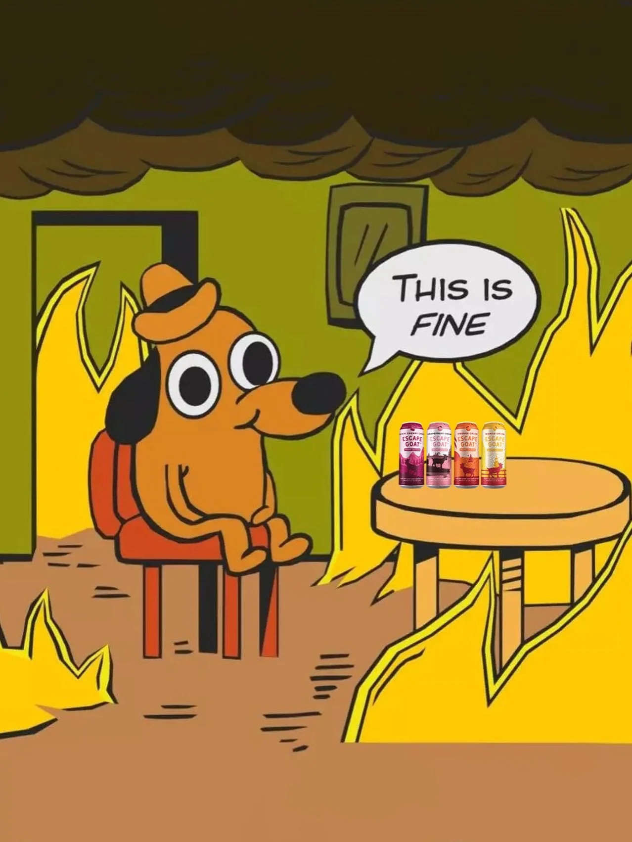 Trying to make it through Dry January like... #EscapeGoat