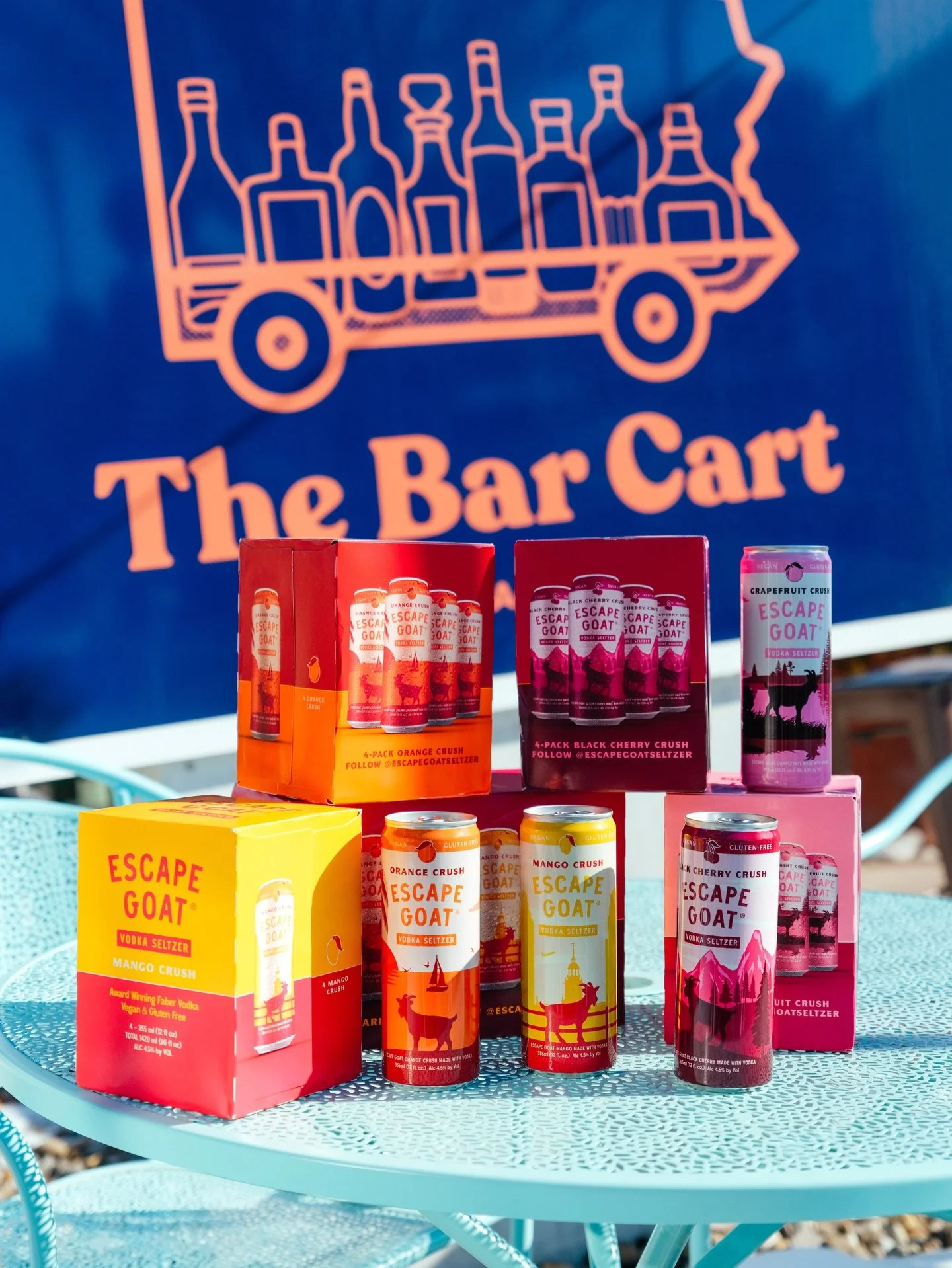 In the West Reading area and need a fridge refresh? You can always grab Escape Goat to-go at @thebarcart_pa &mdash; variety packs, 4-packs, whatever your weekend requires. 🐐 #EscapeGoat