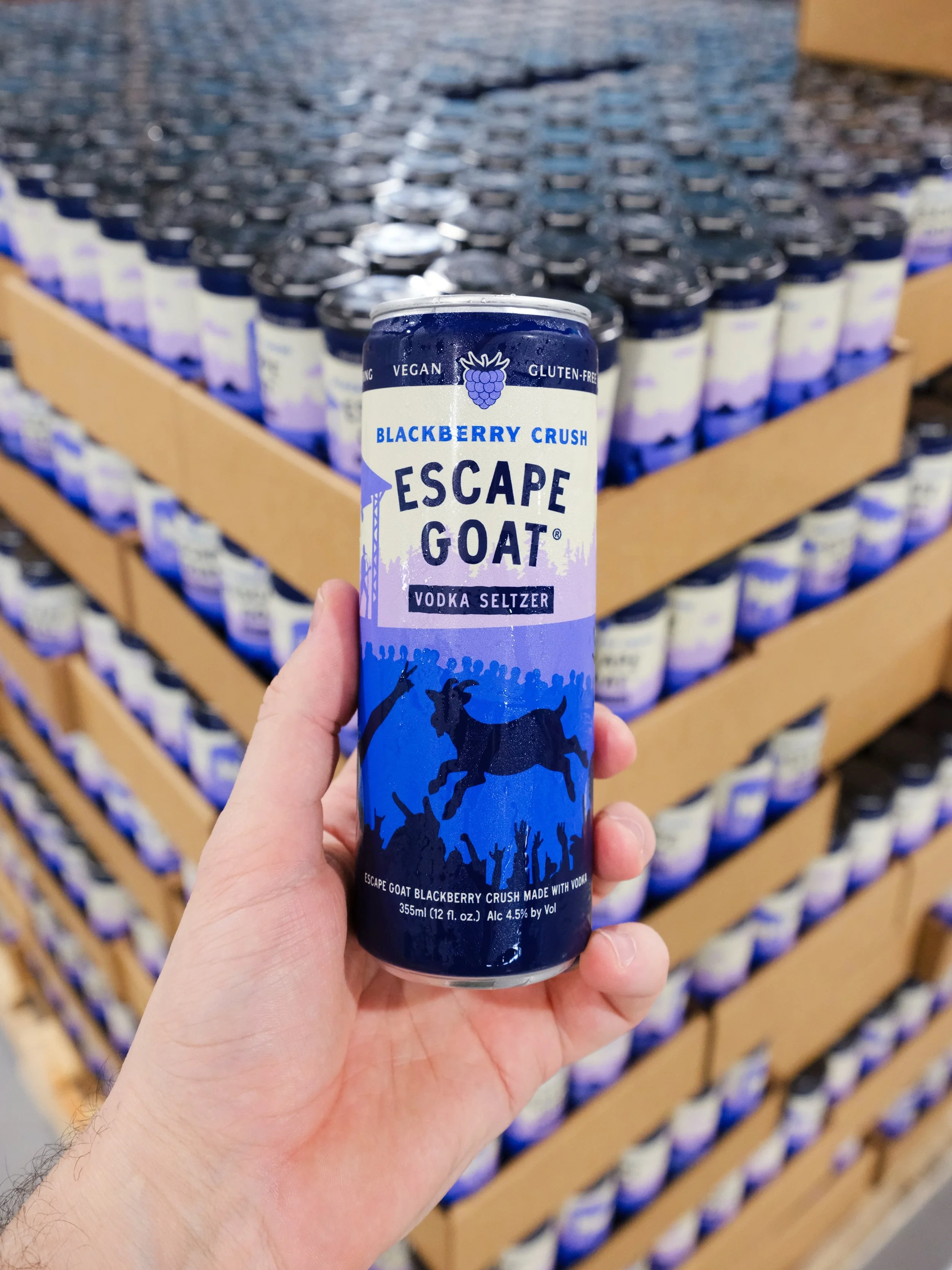 Blackberry Crush is officially stacked! 🐐 Bold blackberry flavor with just the right amount of fizzy attitude built for easy hangs. Welcome to the fun side. #GetYourGoats