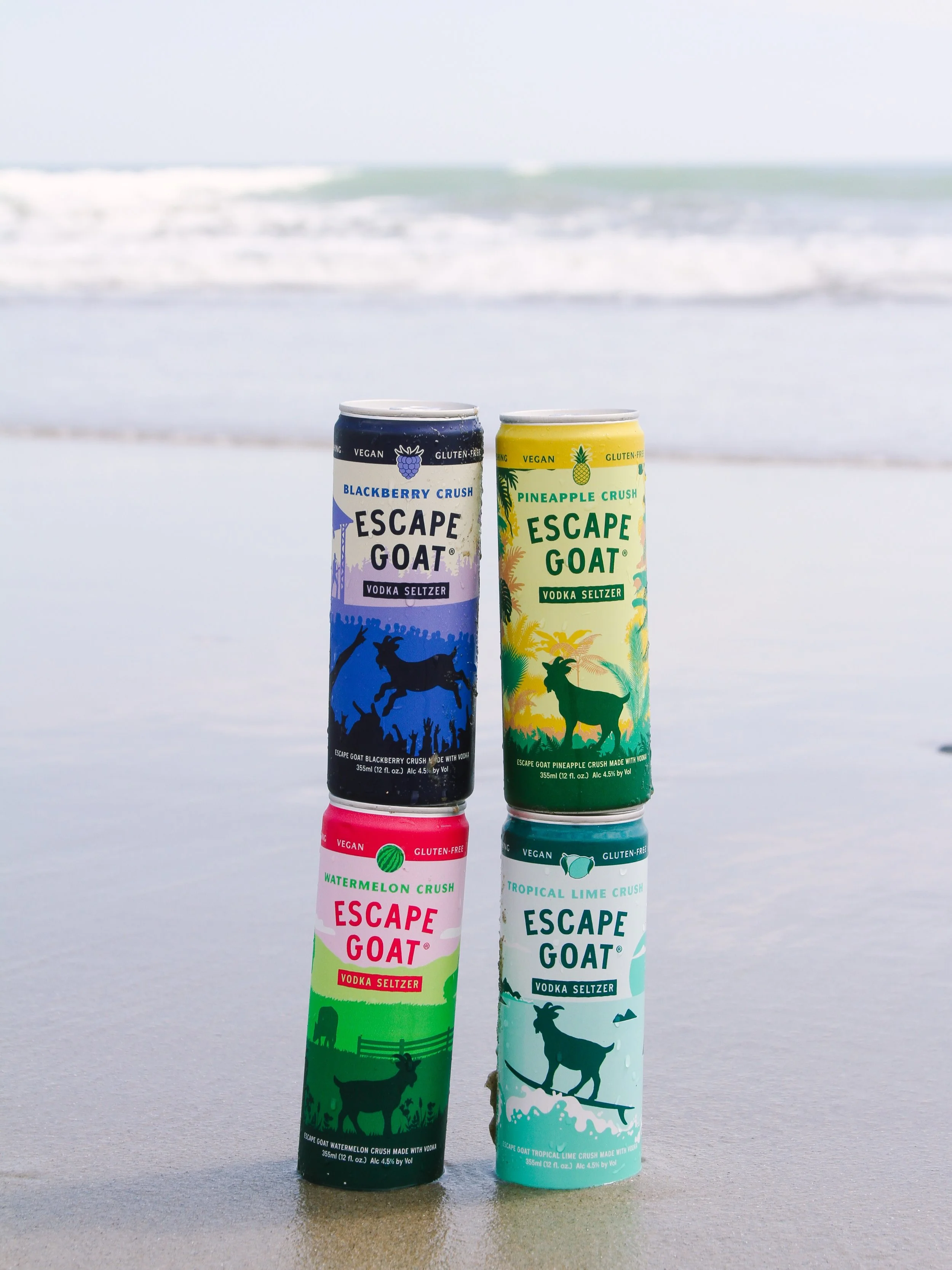 Current status: toes in the sand, Escape Goat in hand.
