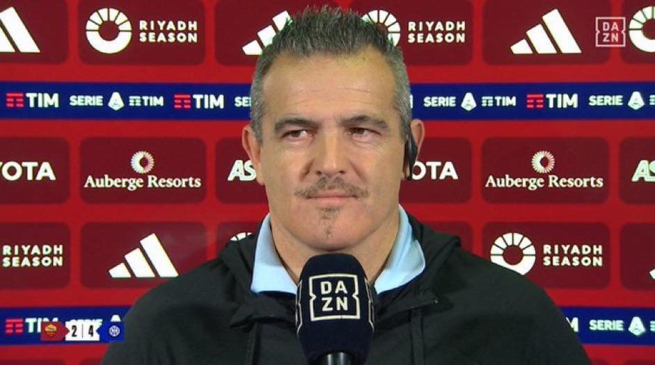 Farris after #RomaInter: "At the end of the first half, we conveyed the coach's charge to the players. In the first half, we weren't the usual Inter. Credit to Roma, excellent impact. We conceded two avoidable goals. In the second half, the reas
