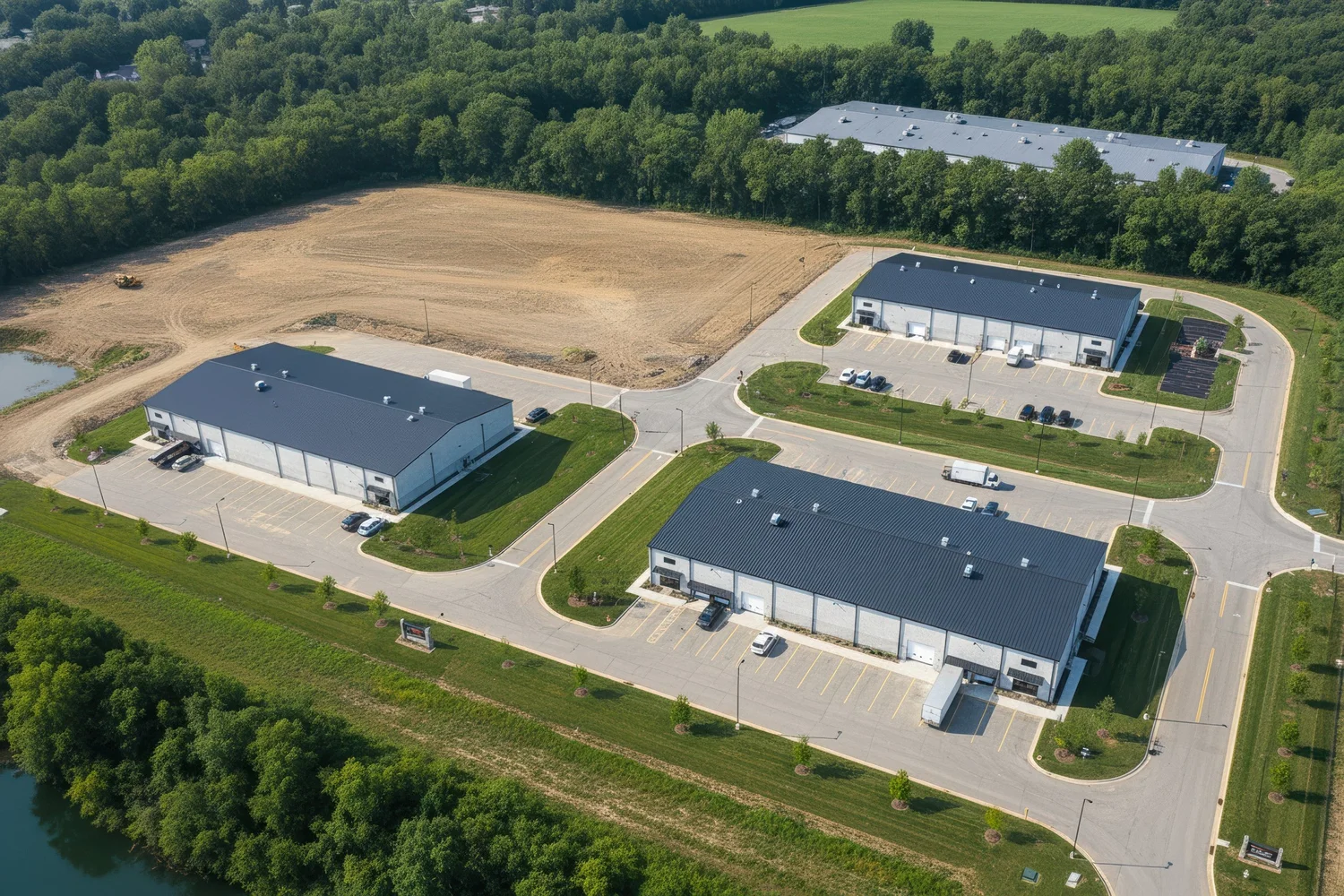 Conceptual rendering of a Stonecrest Business Park build-out, view 3.