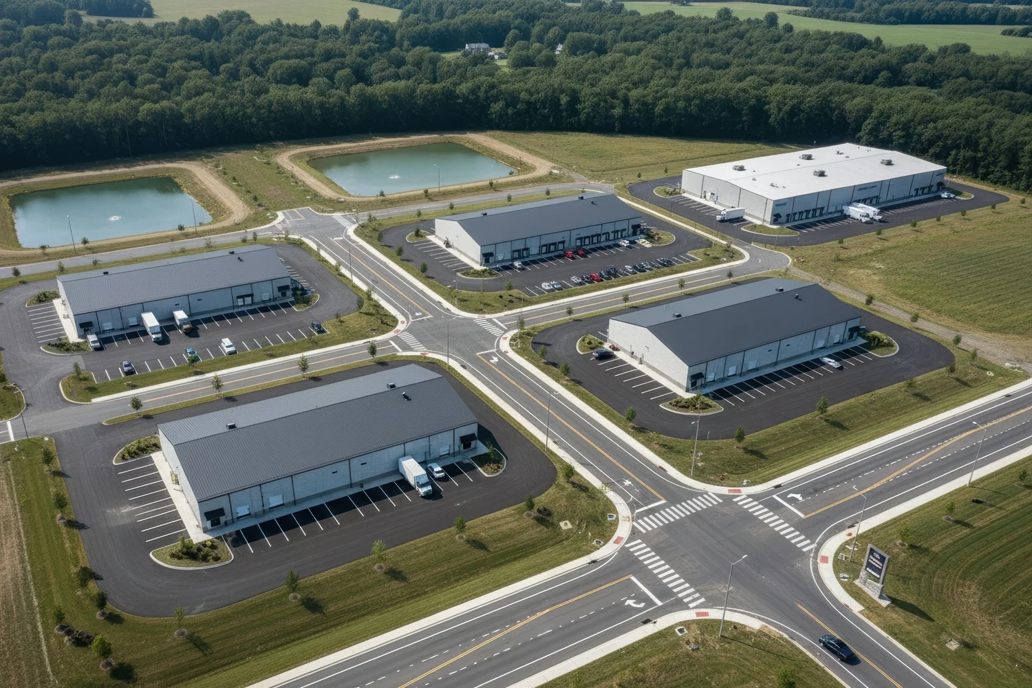 Conceptual rendering of a Stonecrest Business Park build-out, view 5.