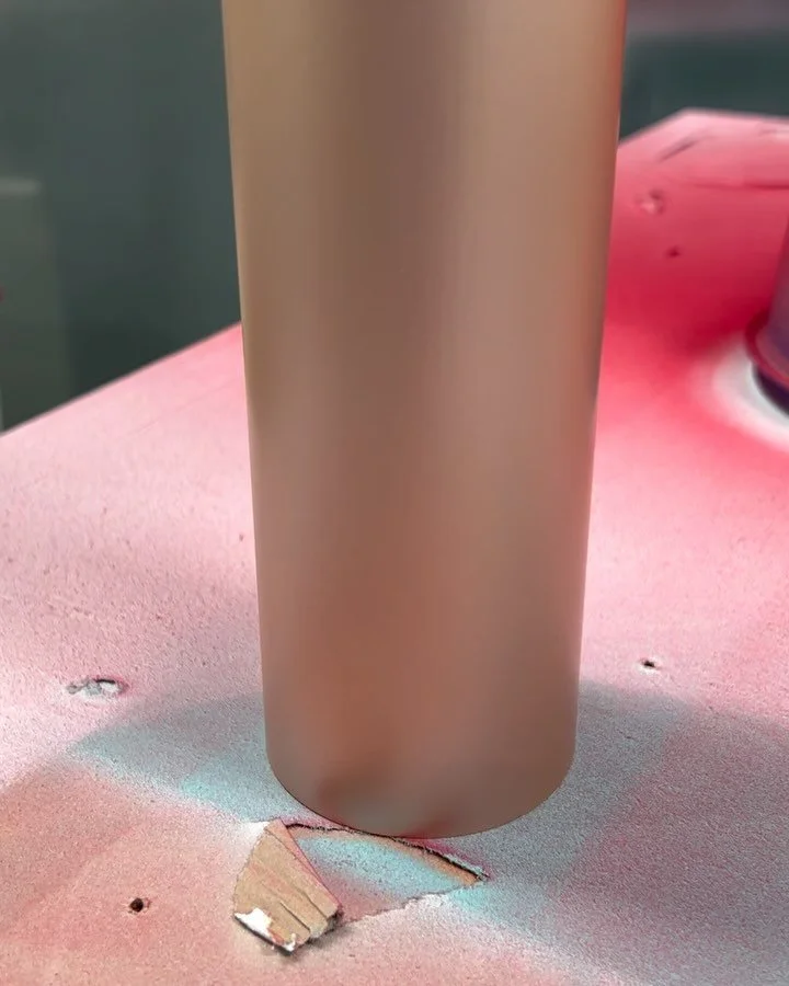 Rose gold, green blue, pink finishes #satin #matt using sata jetX5500 #sprayguns @sata_global