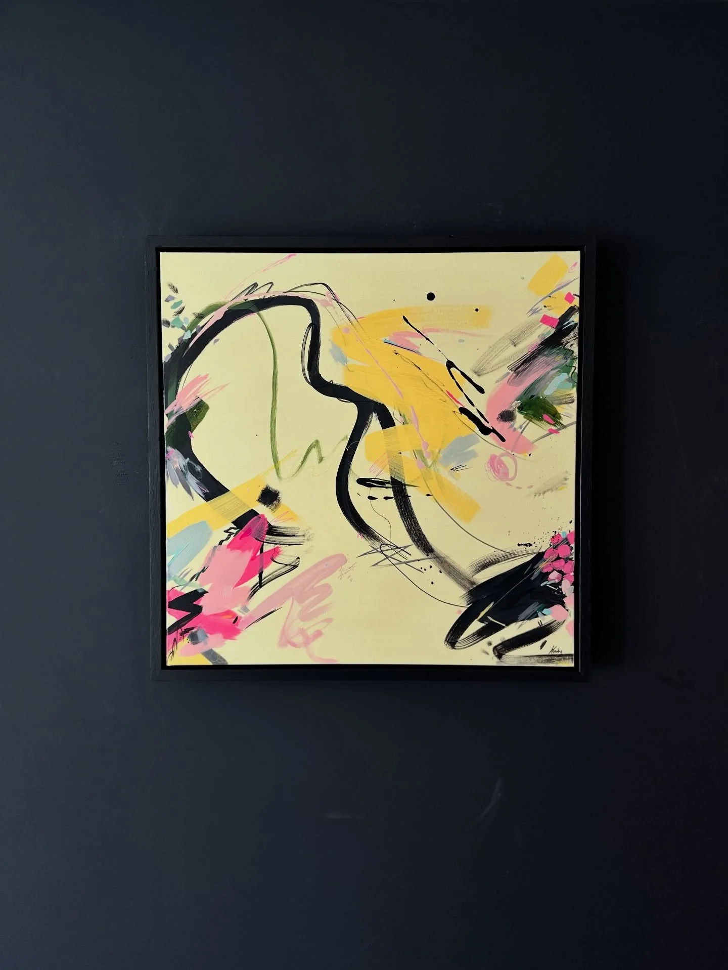 &bull; Lemon Twist &bull; 🍋
&bull;
50 x 50 cm, Acrylic on Canvas 
&bull;
Also available as limited edition prints 
&bull;
Website link in bio 
&bull;
Option to pay in instalments
&bull;
FREE UK delivery 
&bull;
xx 😘 

#annatrubyart #abstractart #ar