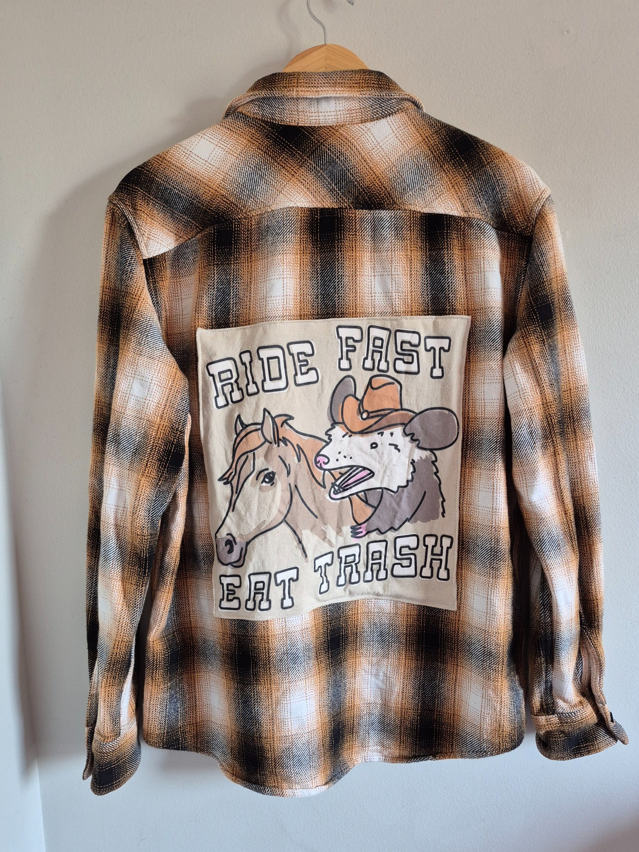 Ride Fast, Eat Trash Flannel
