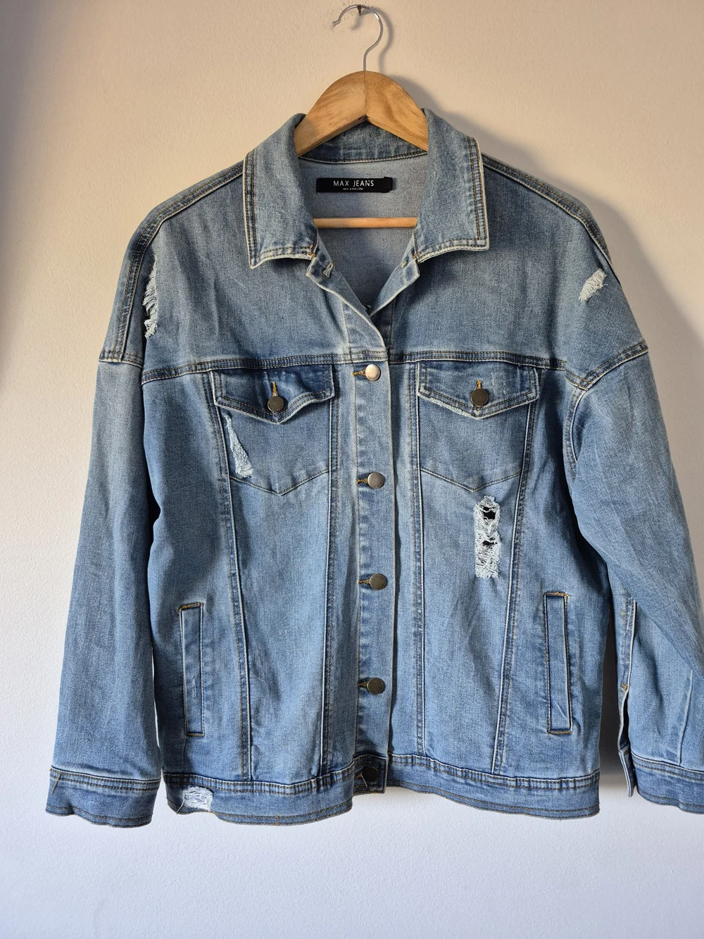Missing & Murdered Indigenous Women Upcycled Jean Jacket