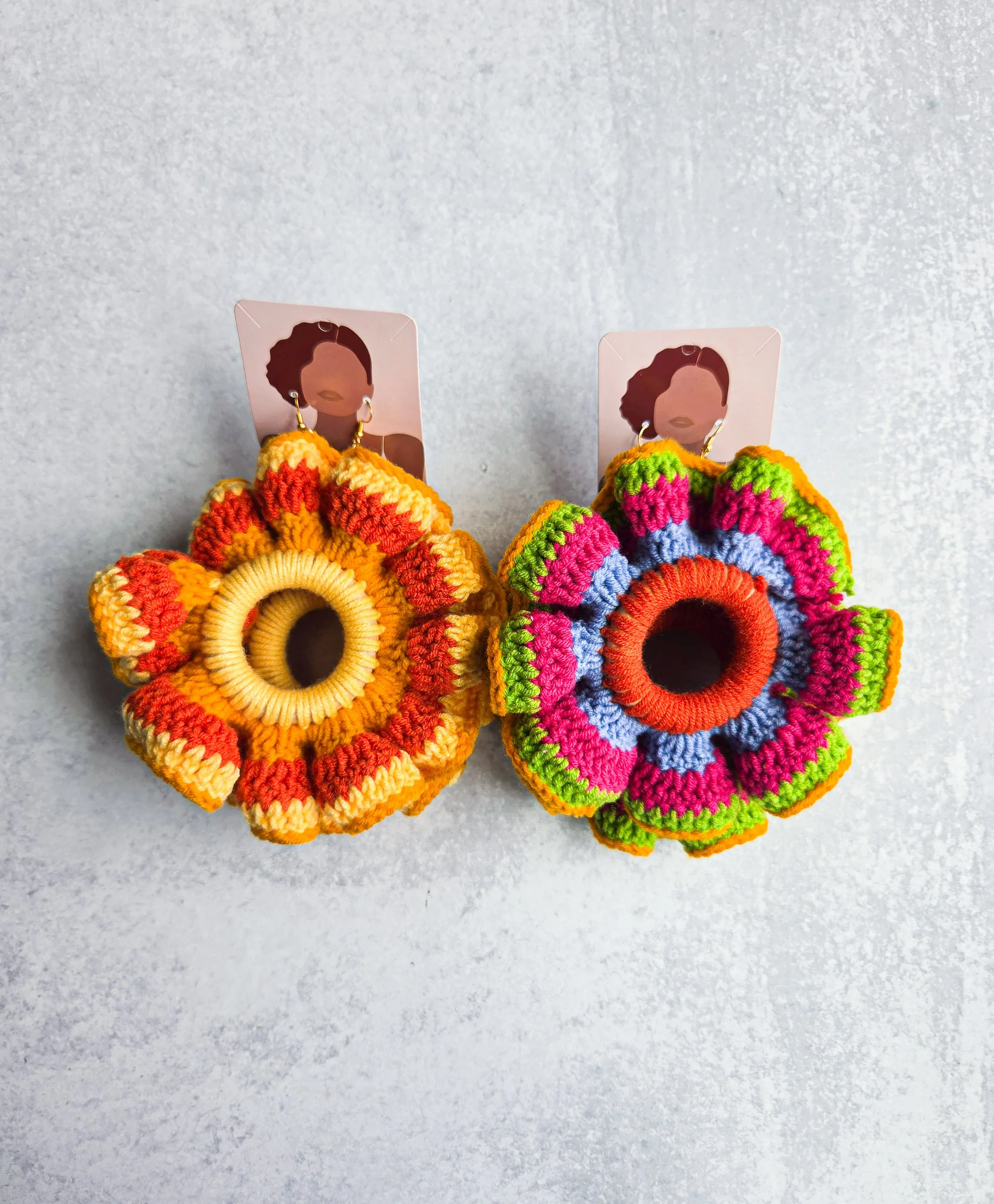 Ruffle Hoop Earrings