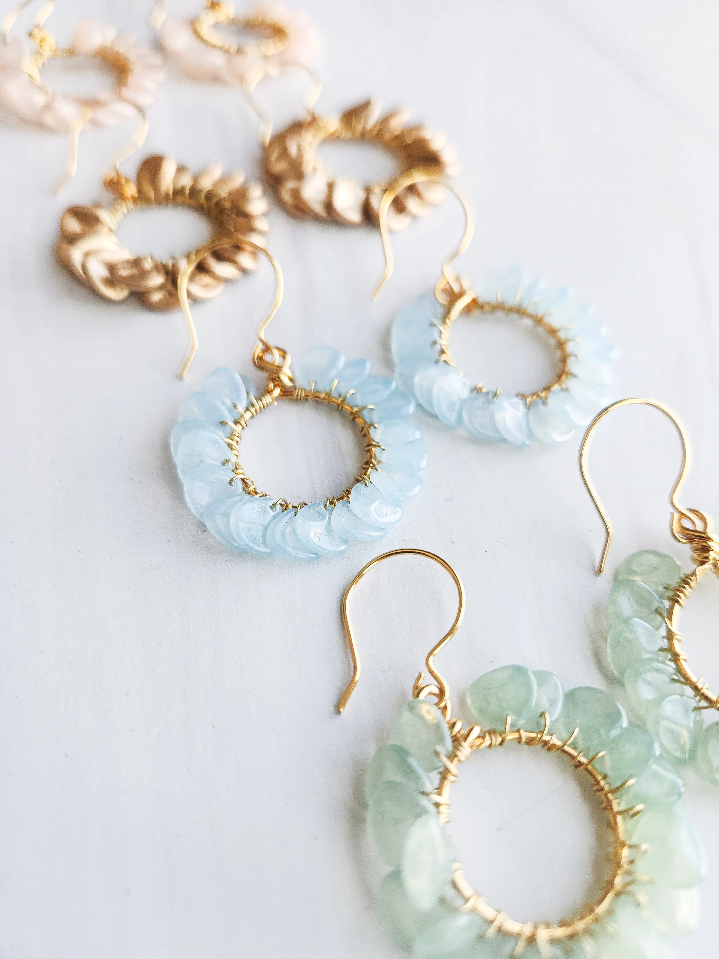 Rosa "Awakened" Petal Hoops