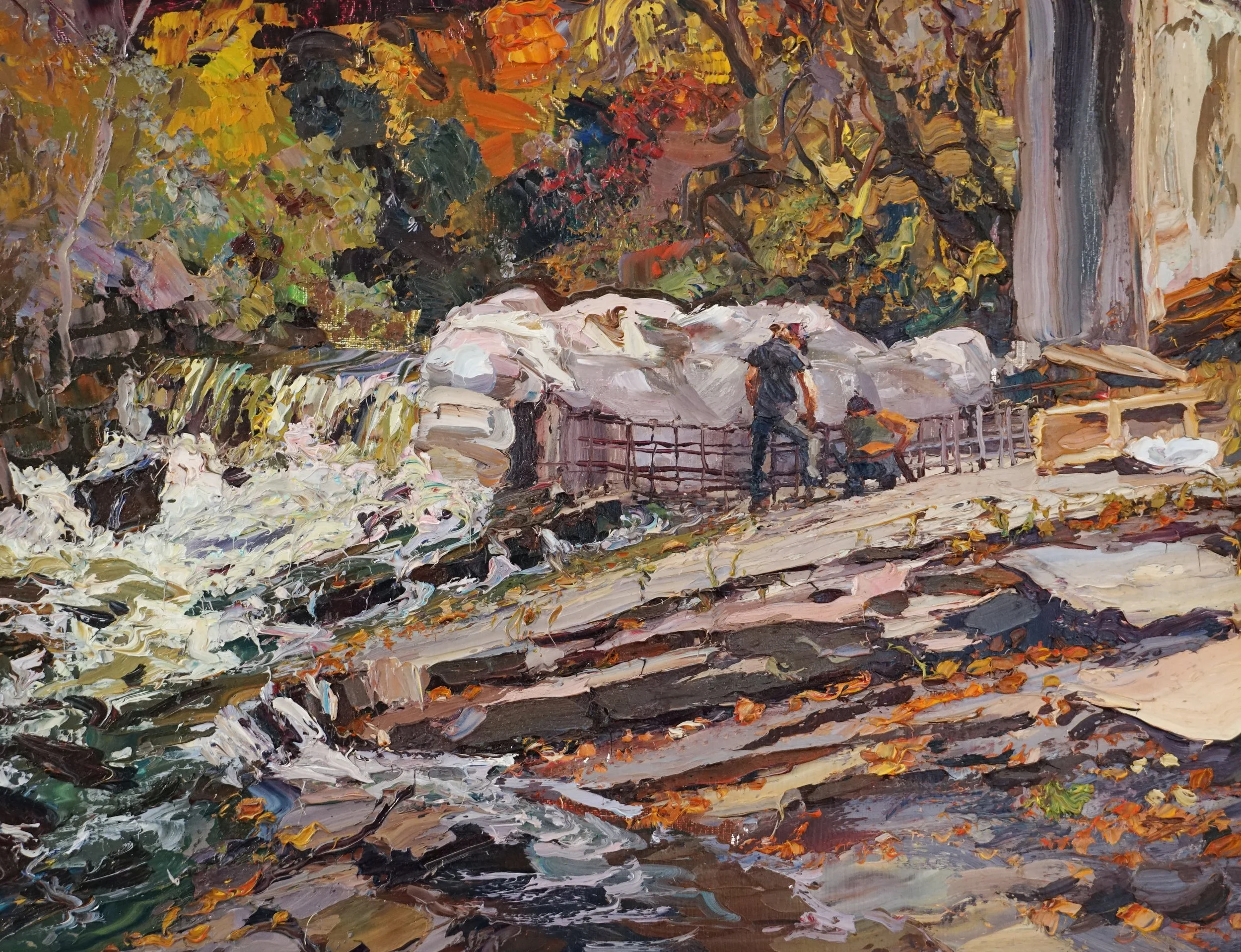 Neil Berger
Dam Building, LaPlatte River
2023, oil on canvas
18.5 x 24”