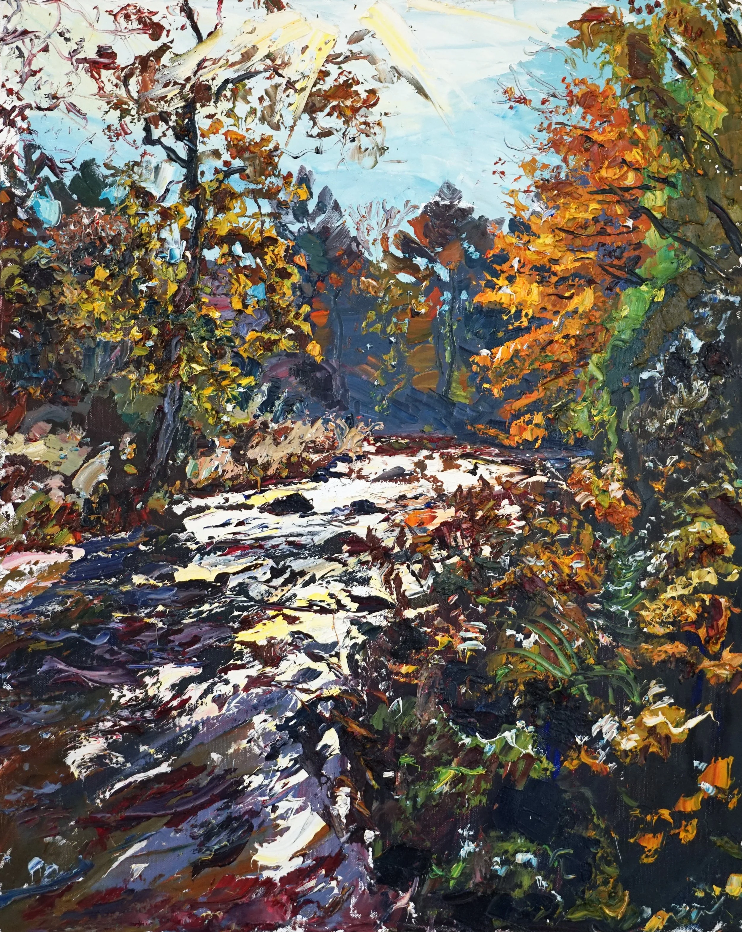 Neil Berger
LaPlatte River, October
2023, oil on canvas
30 x 24”