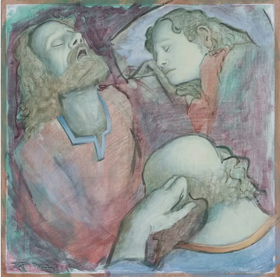 Kalin Thomas
Discepoli Dormienti
2022, egg tempera on panel
13 x 13”