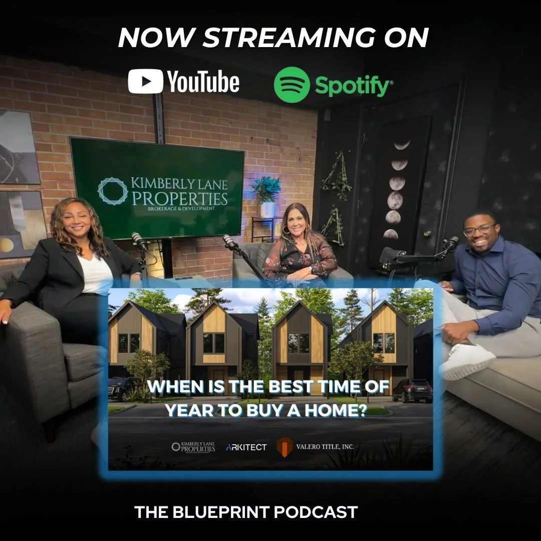 Welcome to KLPTX segment of The Blueprint Podcast, where we dive into the best times of the year to buy a home and the factors that influence the housing market. 

FULL VIDEO IN BIO

Featuring @kimdixondudley, Broker at Kimberly Lane Properties, and 