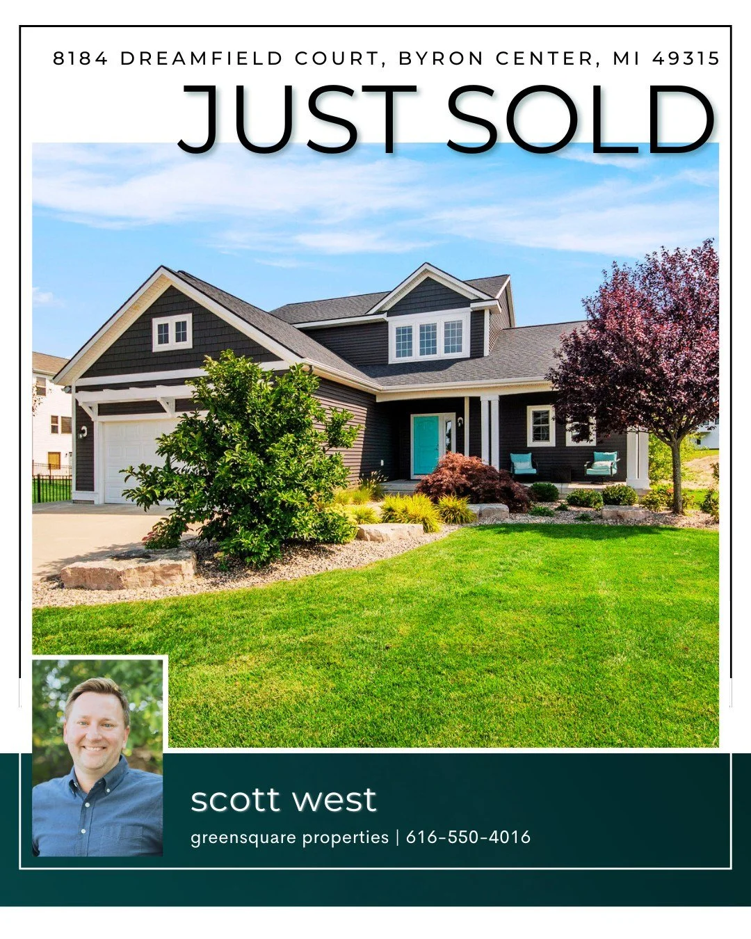 Congratulations to Scott's clients who closed on their new home in Byron Center! 
#greensquaregr #soldhome #YourHomeYourFutureOurCommitment  #GrandRapidsRealEstate #ByronCenterHomes #ByronCenterRealEstate