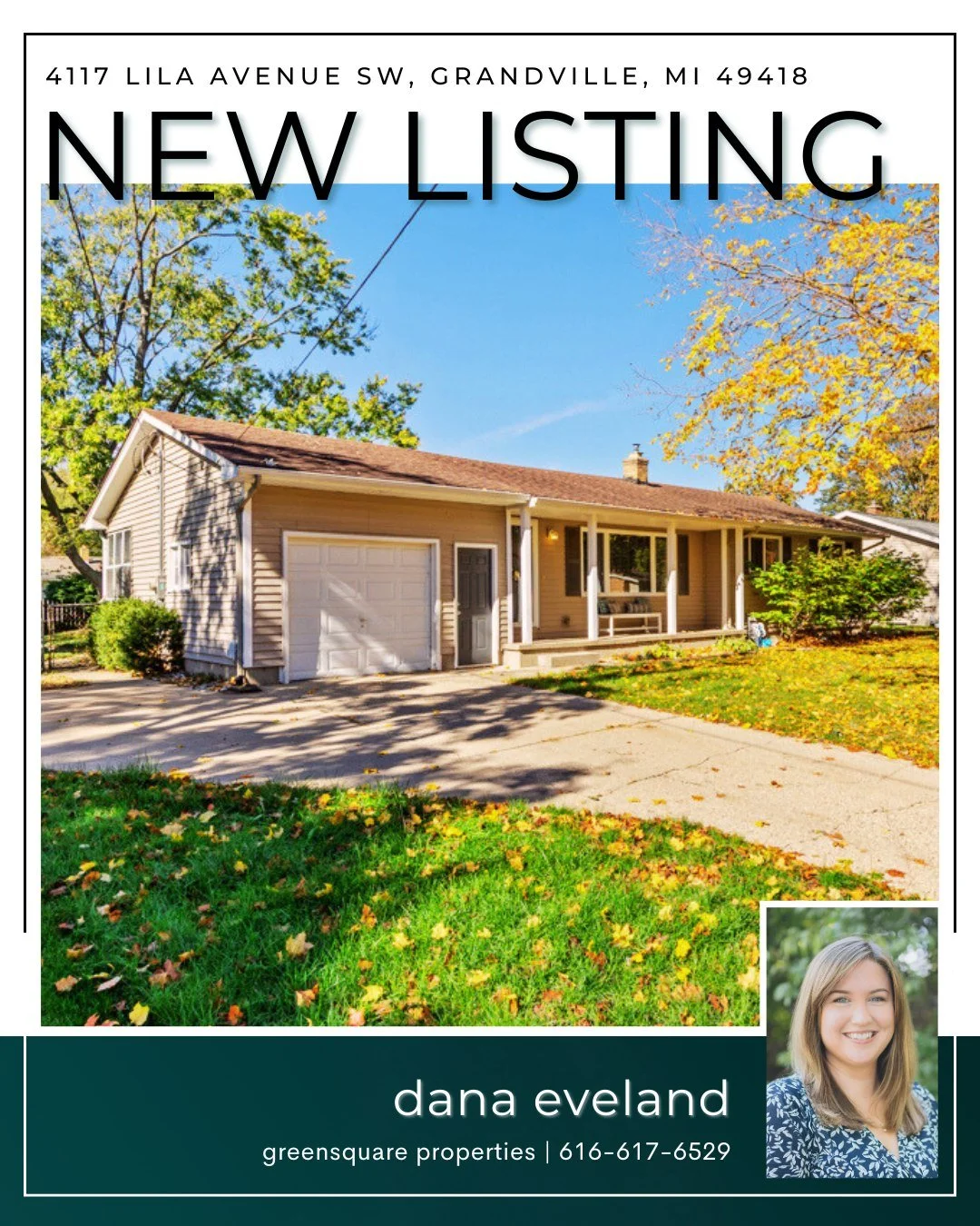 Located in the award-winning Grandville School District, this inviting 3 bedroom, 1.5 bathroom ranch balances comfort and potential. 
The main level features a bright living room, eat-in kitchen, and a sunny three-season room overlooking a large, fu