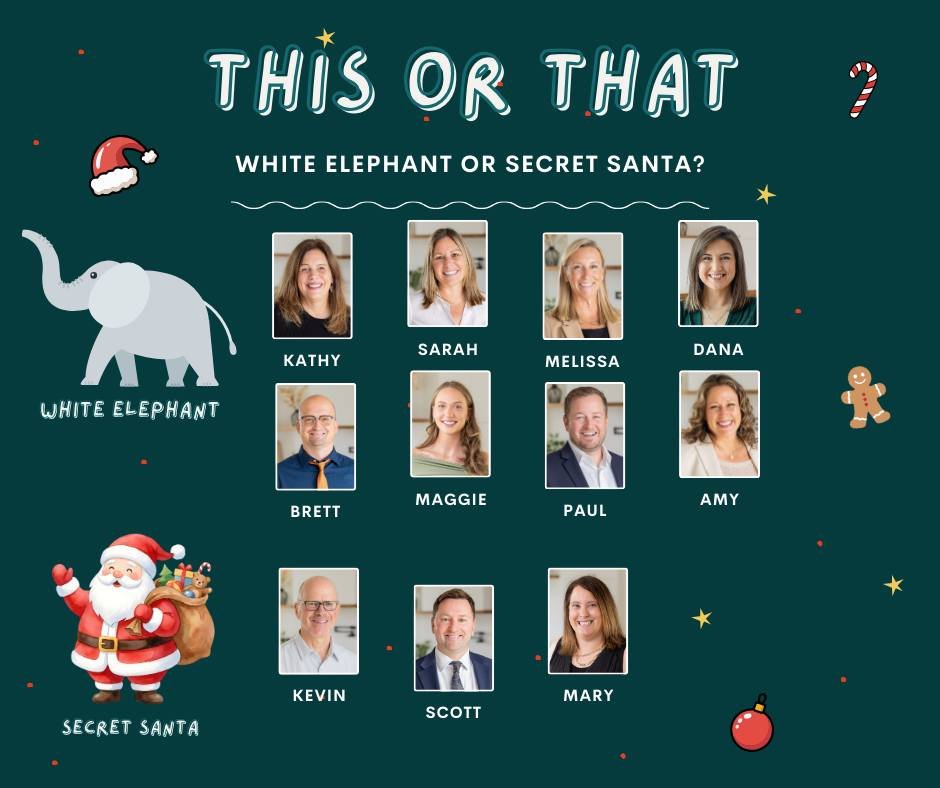 This or That: Christmas Edition! 
Are you Team White Elephant or Team Secret Santa?

 #ThisOrThat #GreenSquareProperties
