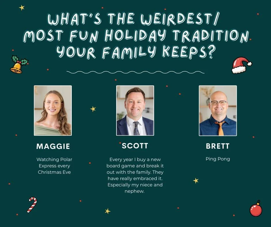 What is the weirdest or most fun holiday tradition that your family does every year? 🎄