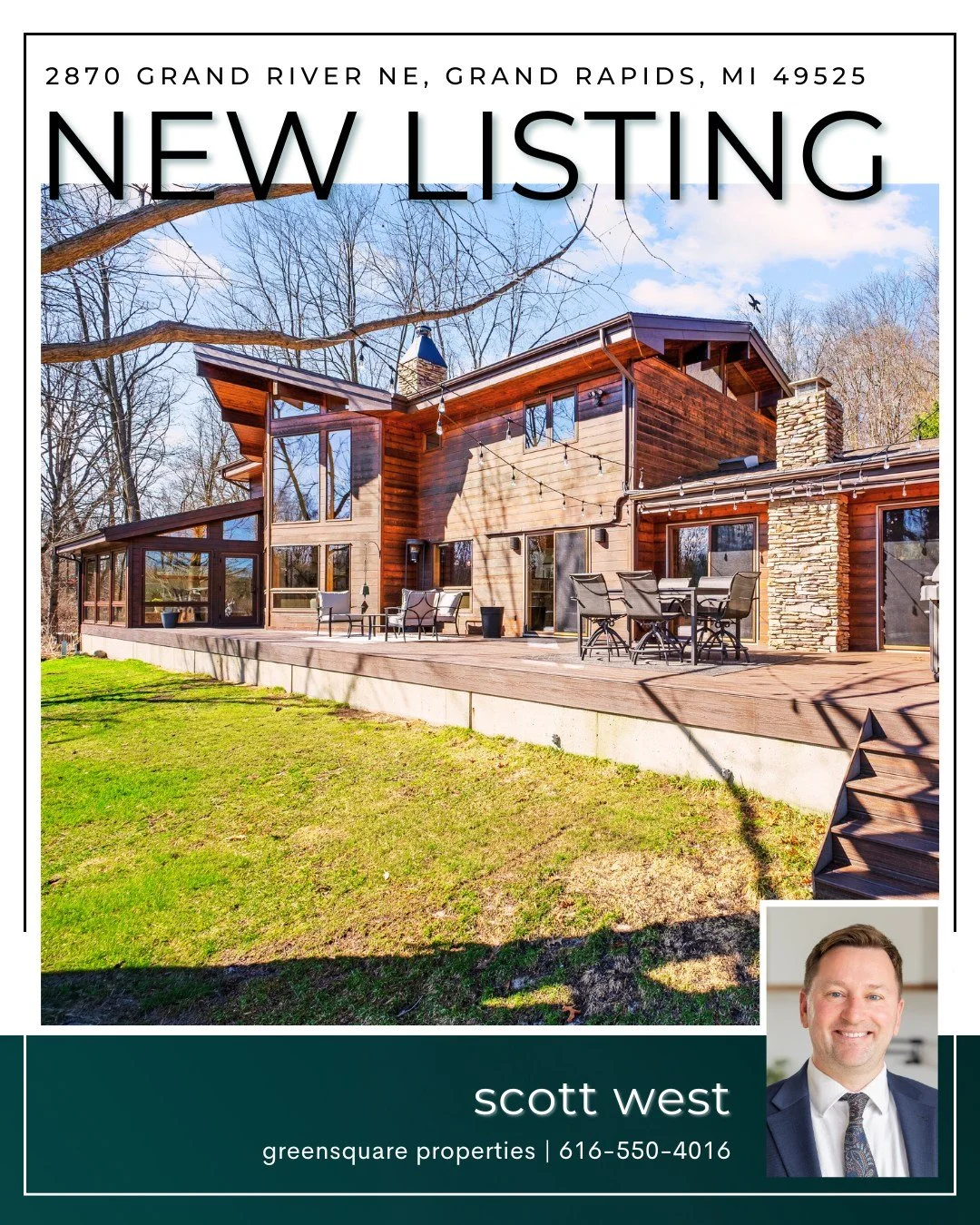 Check out Scott's latest listing at 2870 Grand River Dr!

Tucked into 22 acres along the Grand River with 500 feet of private frontage, this striking Lindal Cedar home offers a rare combination of natural beauty, privacy, and thoughtful updates just 