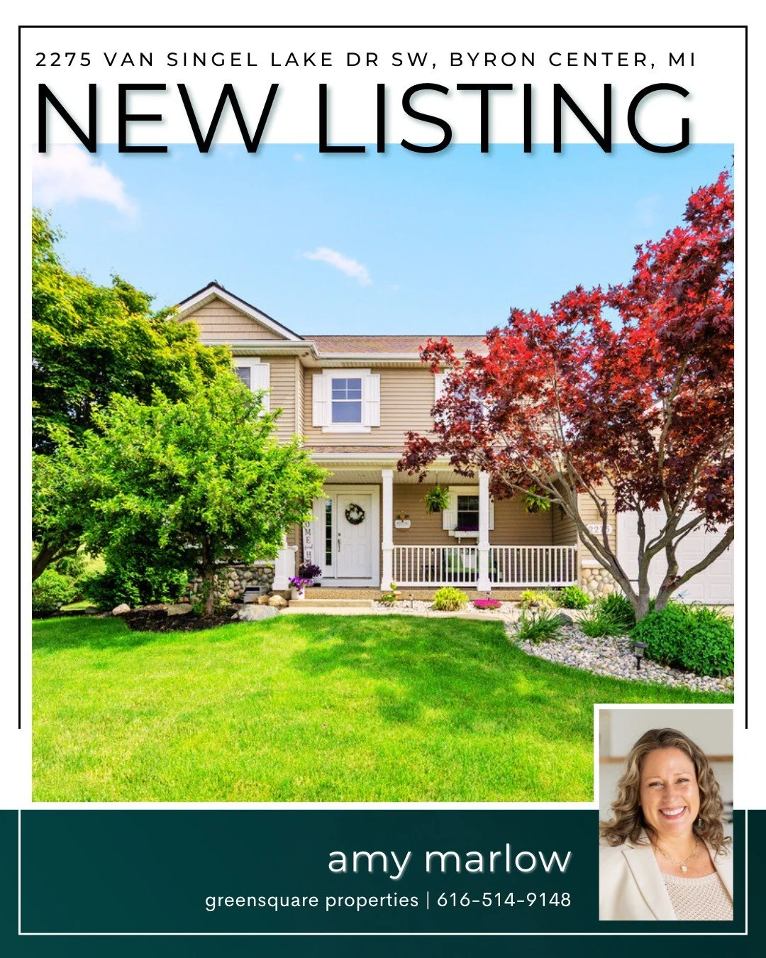 Check out Amy's latest listing! 

Former Parade Home in desirable Byron Center neighborhood offering over 3,500 sq ft of finished living space with 4 bedrooms and 3.5 baths. This two-story home features an open, functional floor plan designed for bot