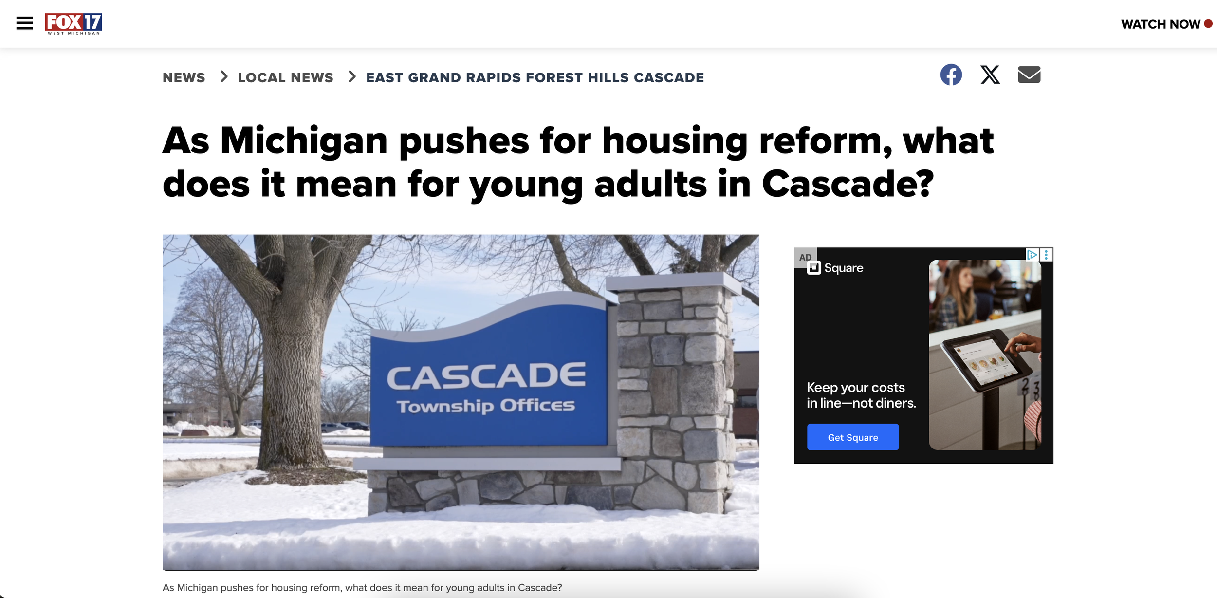 Fox17 - Feb 27, 2026: What does housing reform mean for young buyers in Cascade?
