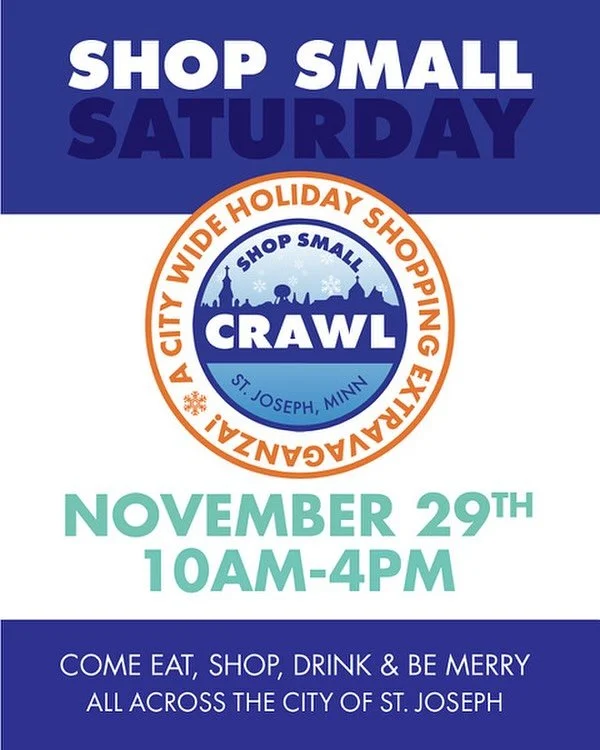 🛍️✨ Fuel up for the ultimate shopping marathon! ✨🛍️
Shop Small Saturday is back with the St. Joseph Holiday Shopping Crawl &mdash; and we&rsquo;re ready to keep you powered up while you conquer your gift list 🎁

🗓 November 29th | 10AM&ndash;4PM
?