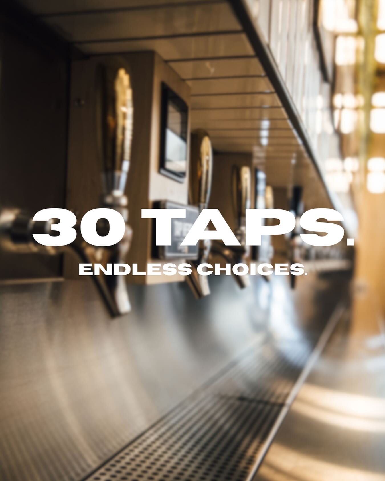 30 taps.
Endless choices.
And a lineup that actually means something.

Our tap wall brings together local breweries, Minnesota favorites, craft cocktails, wine, and thoughtfully curated NA options&mdash;all in one place. Whether you&rsquo;re here to 