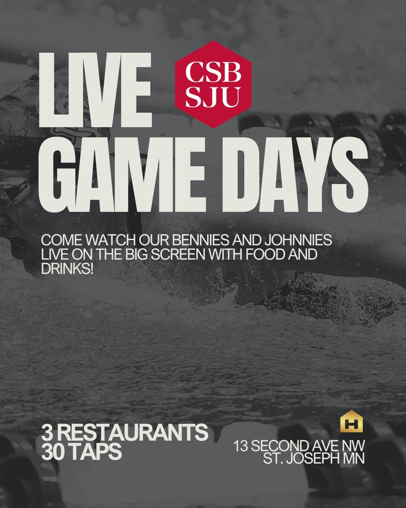 Game days = covered 🏈🔥

Catch every Bennies &amp; Johnnies game on the big screen with us&mdash;whether you&rsquo;re stopping in before, during, or after the game. Grab food, pour your own drinks from our 30-tap wall, or swing in early for coffee ☕