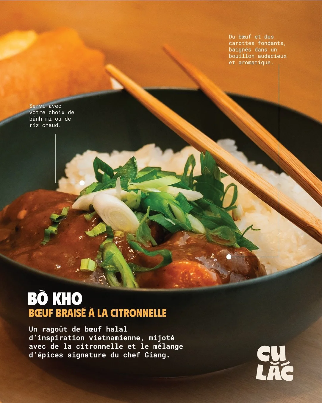 💚NOUVEAU PLAT💚
Le r&eacute;confort dans un bol - notre rago&ucirc;t de b&oelig;uf est un vrai c&acirc;lin chaud 😚 ceci est une cr&eacute;ation de chef @giangantraixoai , inspir&eacute; par la nostalgie des apr&egrave;s-midi pluvieux &agrave; Saigo