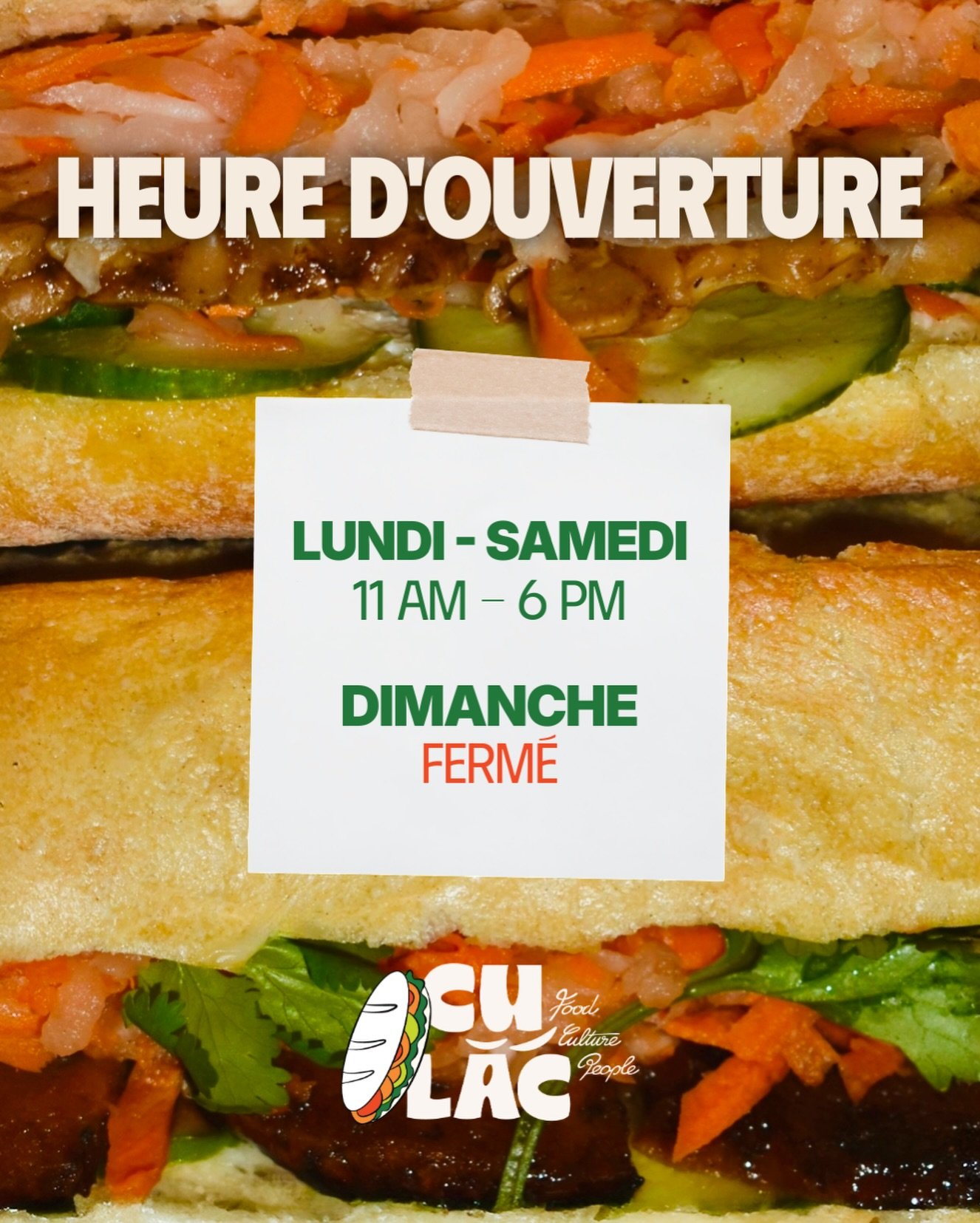 NOUVELLE HEURES D'OUVERTURE 
d&egrave;s Decembre 2025 ⭐️ &Agrave; bient&ocirc;t 👩🏻&zwj;🍳
.
NEW OPENING TIMES 
from December 2025 ⭐️ See you soon 👩🏻&zwj;🍳

📸 @photosbyfaustine