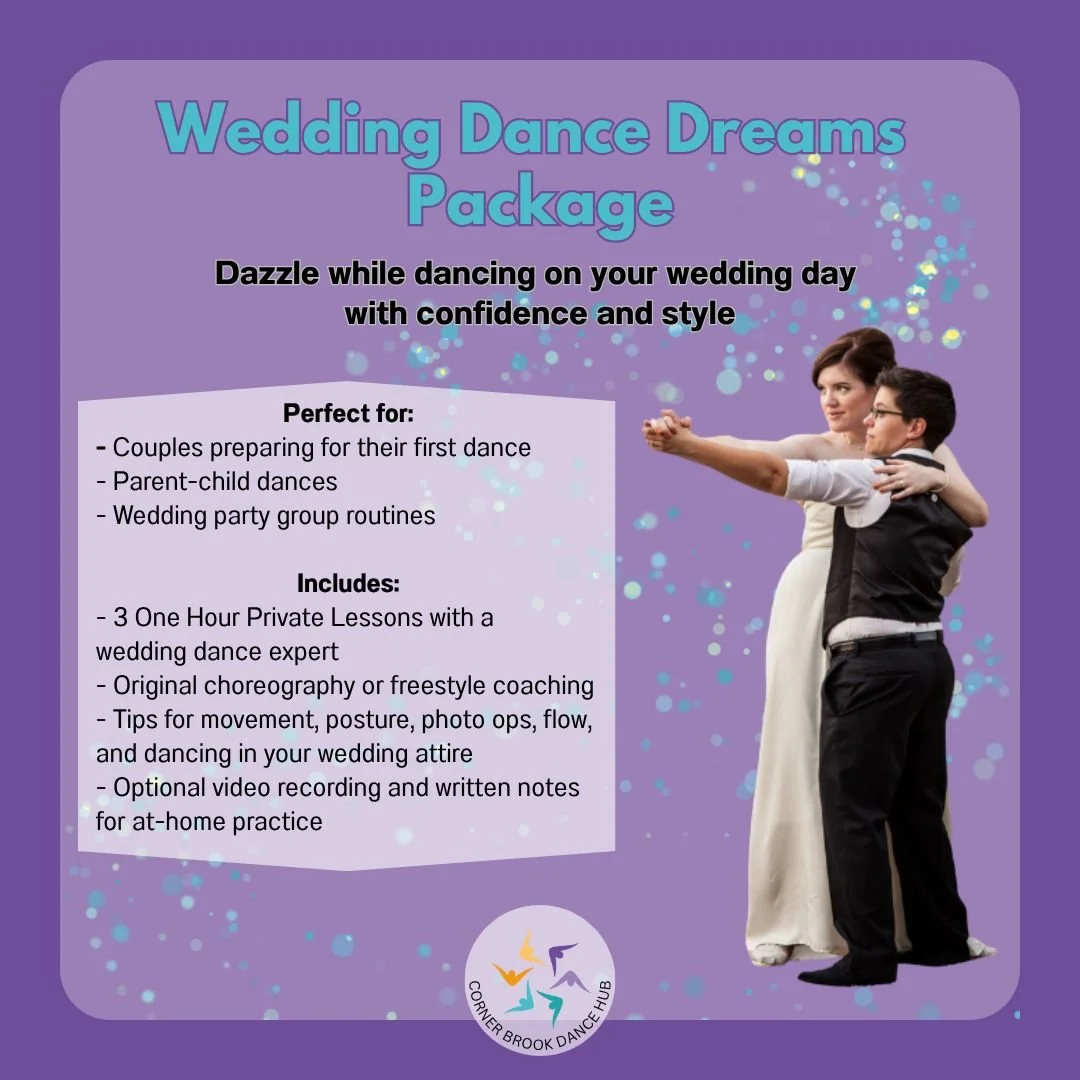 Whether you're dreaming of a show-stopping moment or a simple, heartfelt sway, this personalized package will help you and your partner feel confident and connected on the dance floor. We'll work with your song, your style, and your comfort level to 