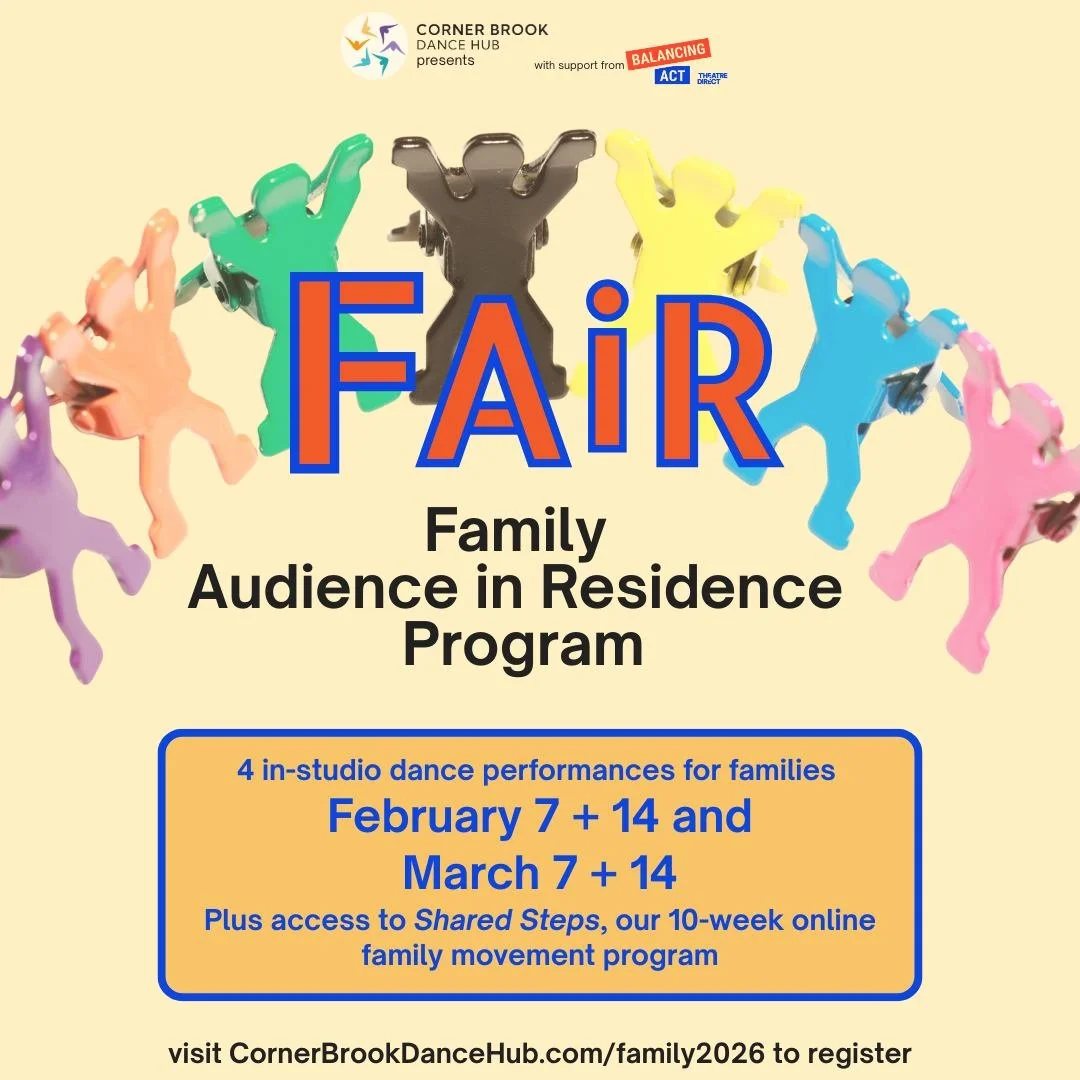 Our FAiR program starts next week and we still have spots available for families. 

See 4 different performances on 4 Saturday afternoons in a relaxed studio environment, plus participate in bespoke activites alongside each performance, take home boo