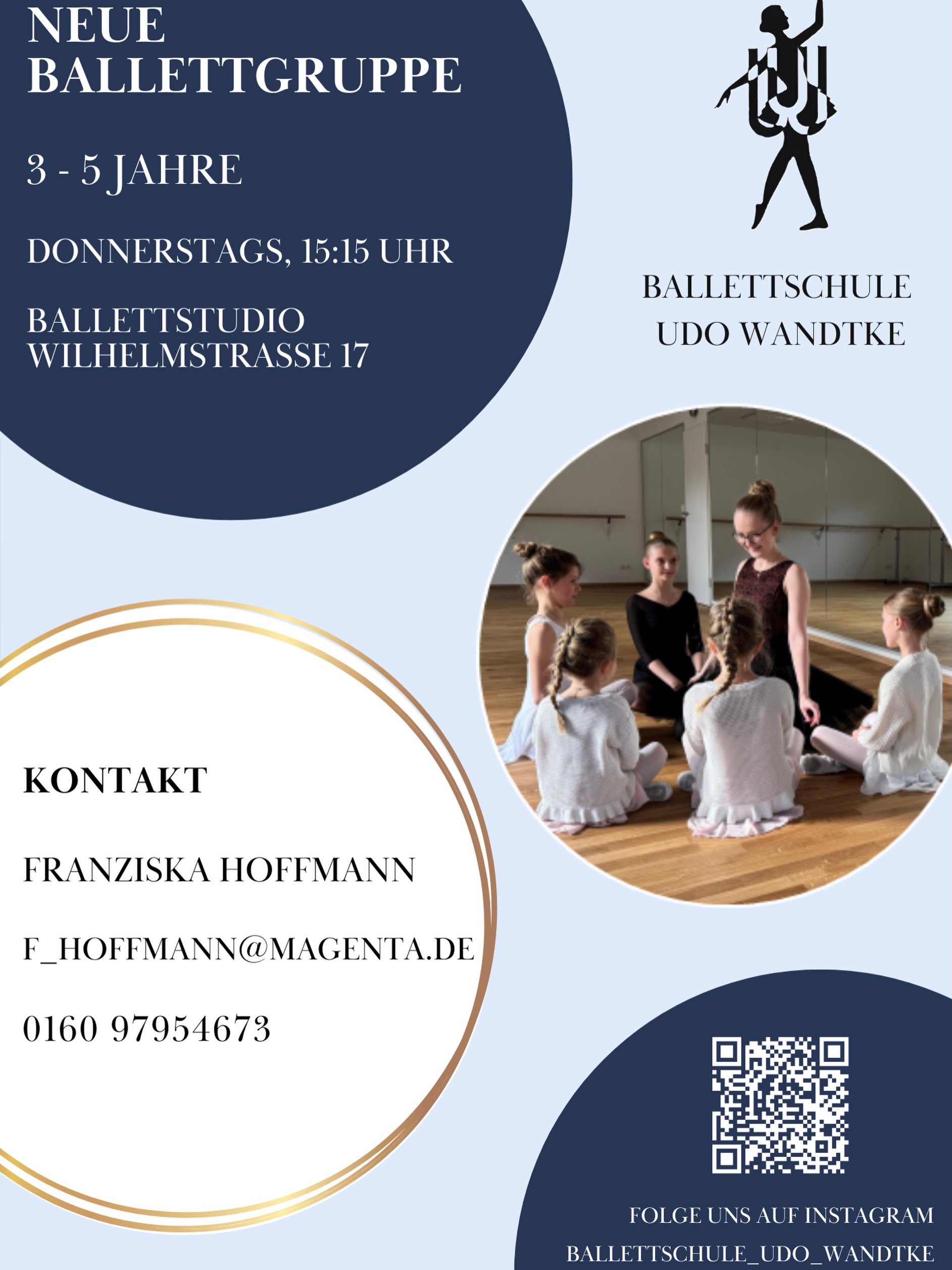 Aufgrund der hohen Anzahl an Anfragen, er&ouml;ffnen wir noch eine Anf&auml;ngergruppe donnerstags um 15:15 Uhr in unserem neuen Ballettstudio. Der Kurs startet am 21. Mai 2026. ❤️🩰 #ballett #hannm&uuml;nden #ballettschule #kinder #ballettschuleudow