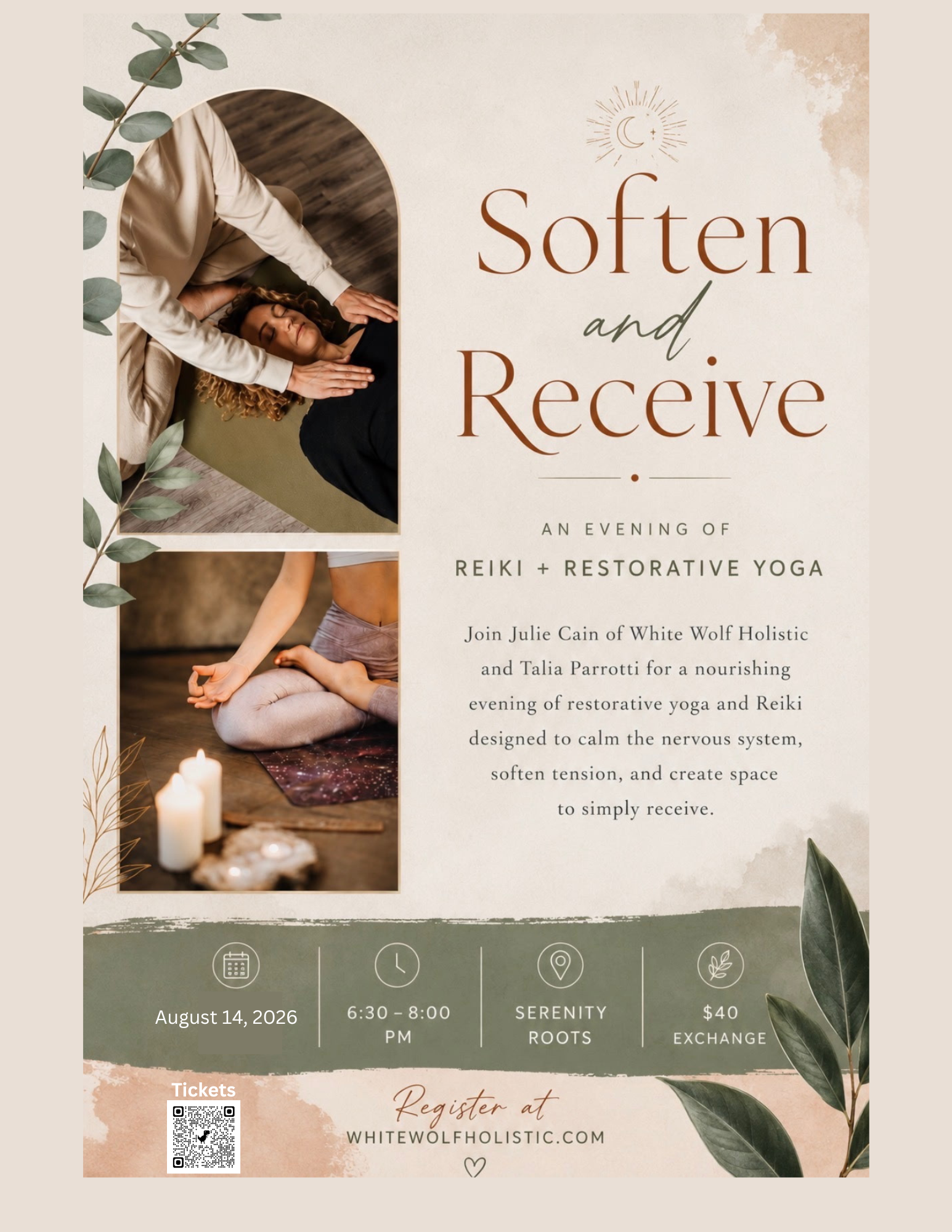 Restorative Yoga & Reiki Evening