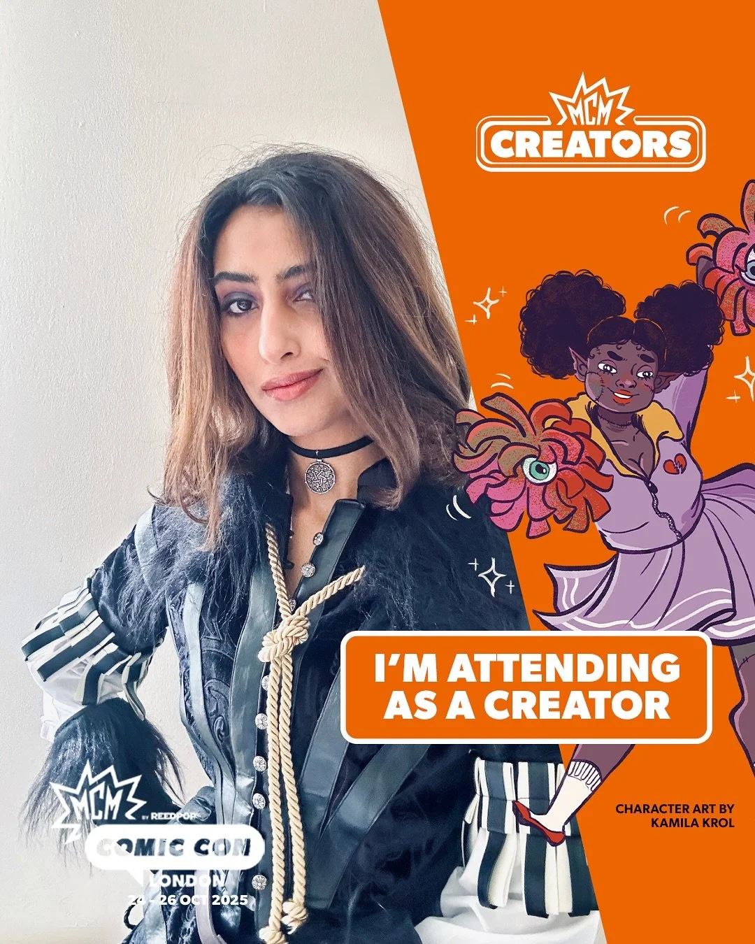 Catch me (if you can recognise me) at @mcmcomiccon @egxofficial this weekend! Honoured to be back as a Creator and will attending all three days to cover and share what is up at the convention, and as usual, in cosplay! 
Feel free to drop by the @th