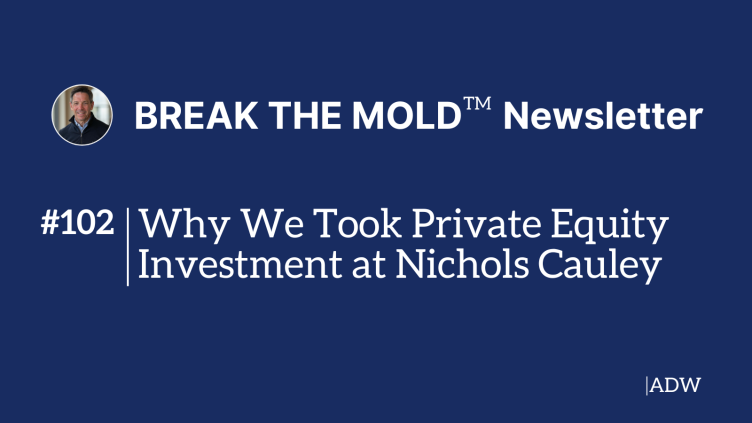 Why we took PE investment