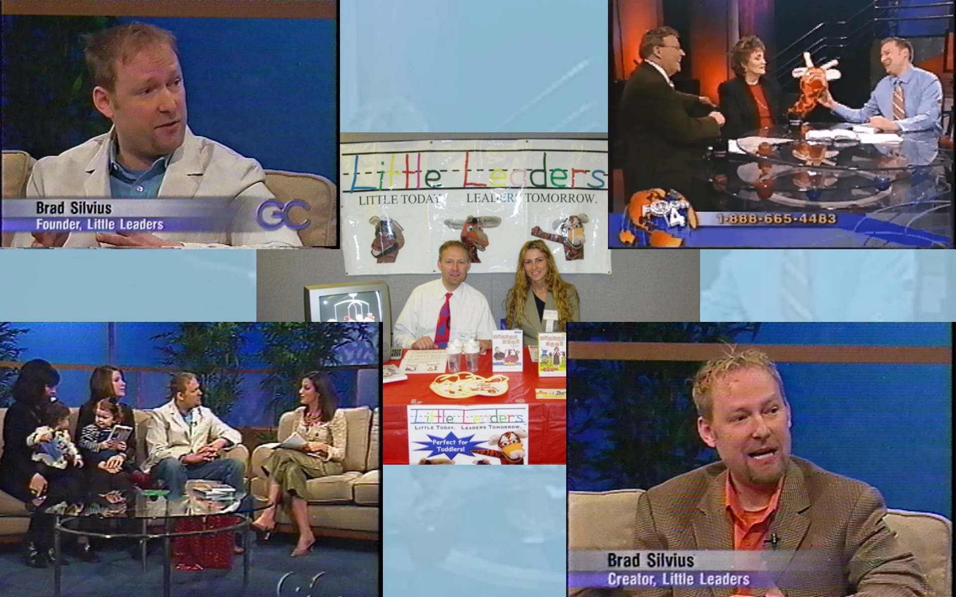 Bradley Silvius during an early Little Leaders television interview