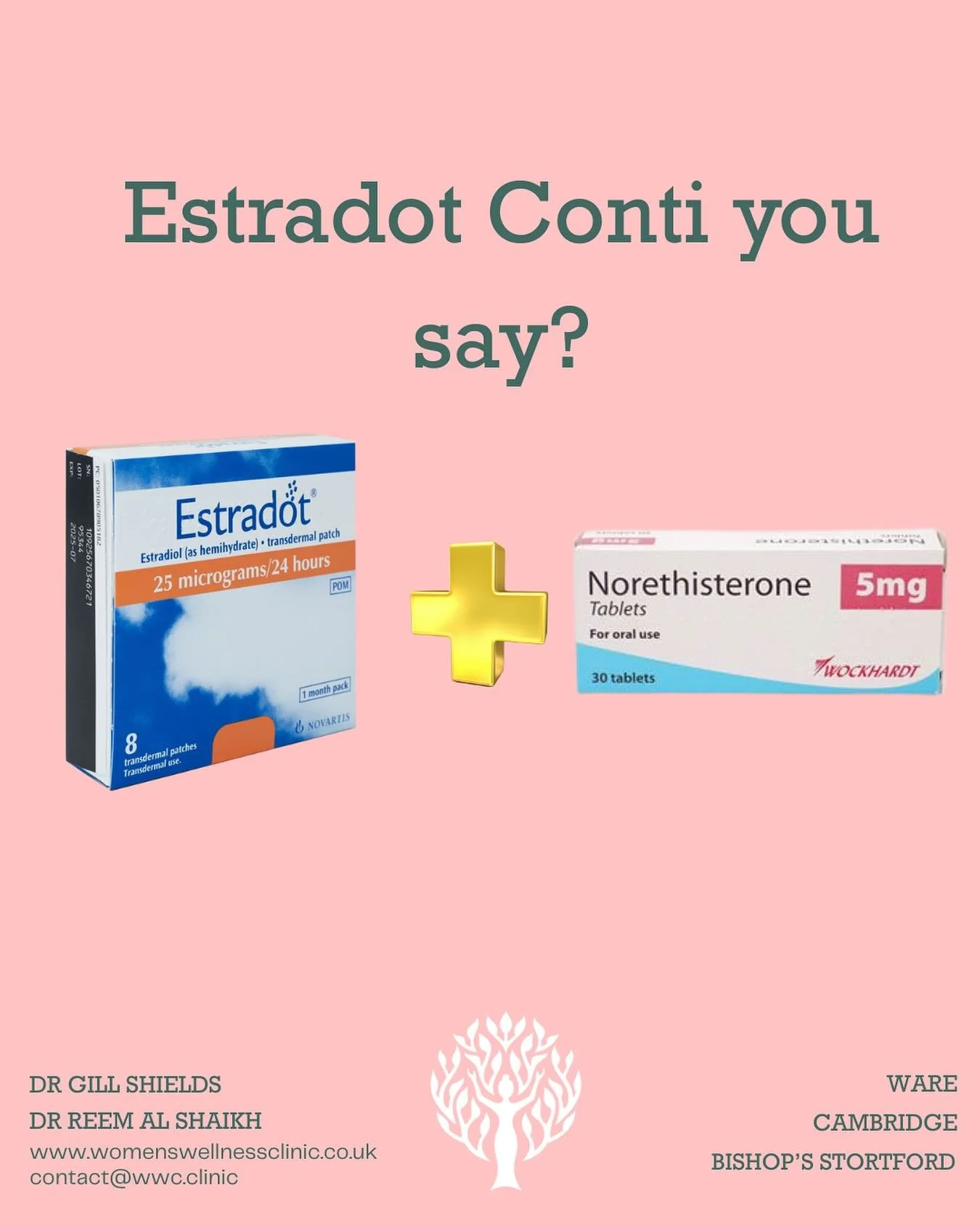 ✨ Exciting news in menopause support for Women in the UK ✨
From November, the brand-new Estradot Conti patches will be available in the UK 🌿💜
The Estradot patches are a firm favourite for our patients and the new patch is a type of continuous com