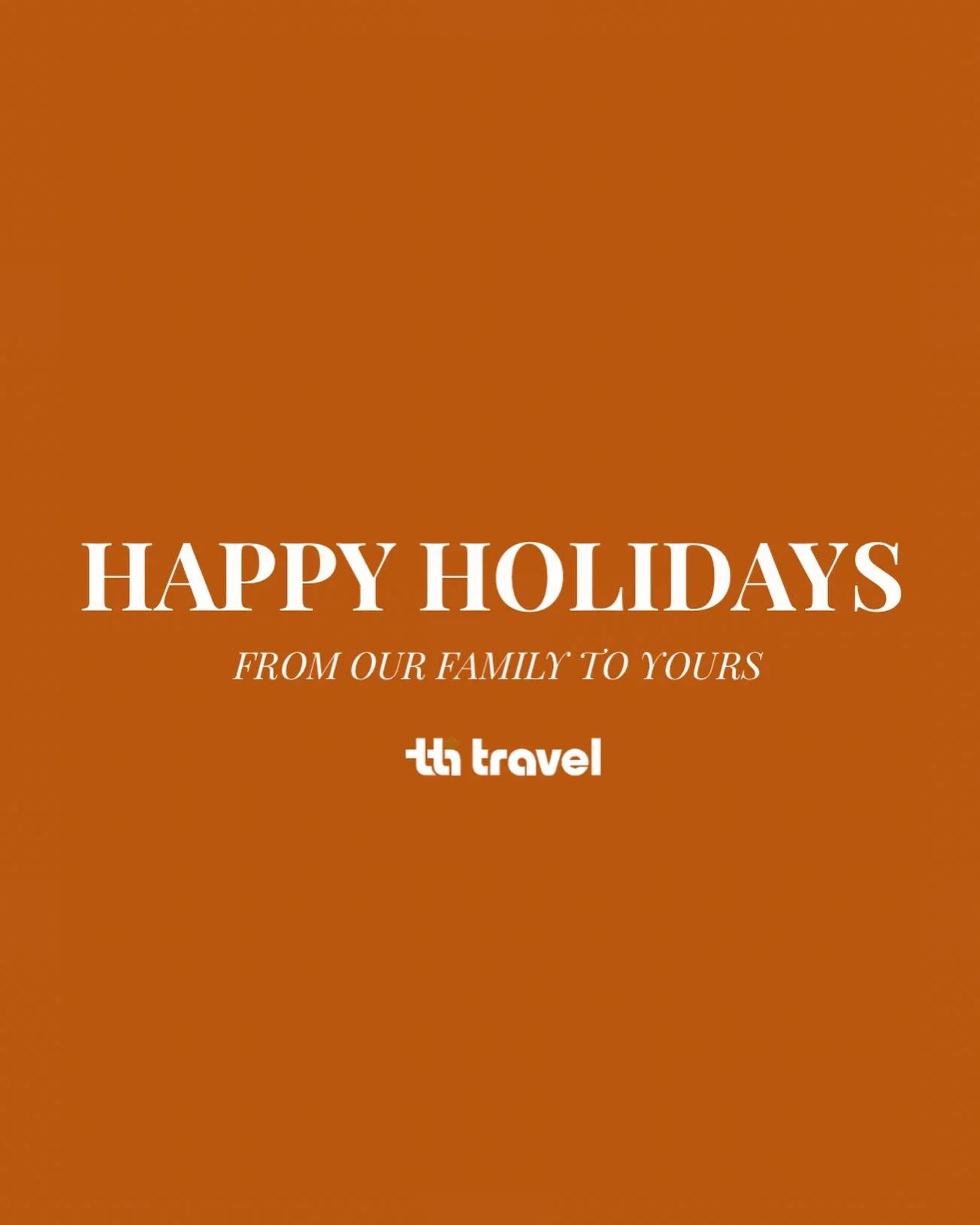 From our TTI Travel family to yours, we wish you a joyous holiday season and a brilliant New Year!🎄🥂🛩️✨

As we look back on a successful year, we are most grateful for the community and partnerships that make our work so rewarding.

To those curre