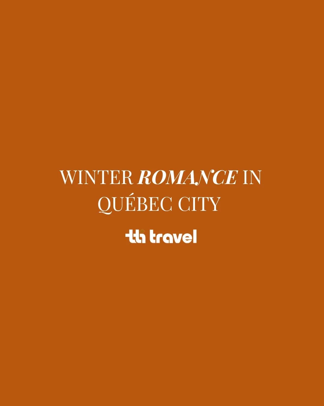 Christmas? In July? Groundbreaking ☃️

Now&rsquo;s the time to book your romantic Christmas escape to Qu&eacute;bec City and lock in the best festive dates! We will secure your stay @fairmontfrontenac , guide you through the iconic holiday markets, p