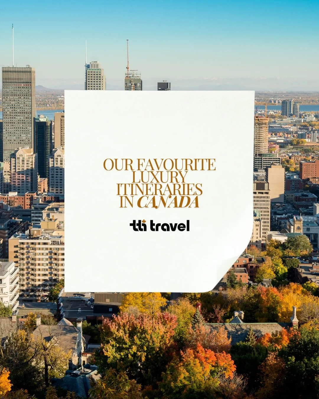Elevated Canada, curated to perfection 🇨🇦

From VIP arrivals in Montr&eacute;al and immersive culinary moments in Qu&eacute;bec, to glacier adventures in the Rockies, coastal elegance in BC, and front-row views of Niagara Falls - each journey is de