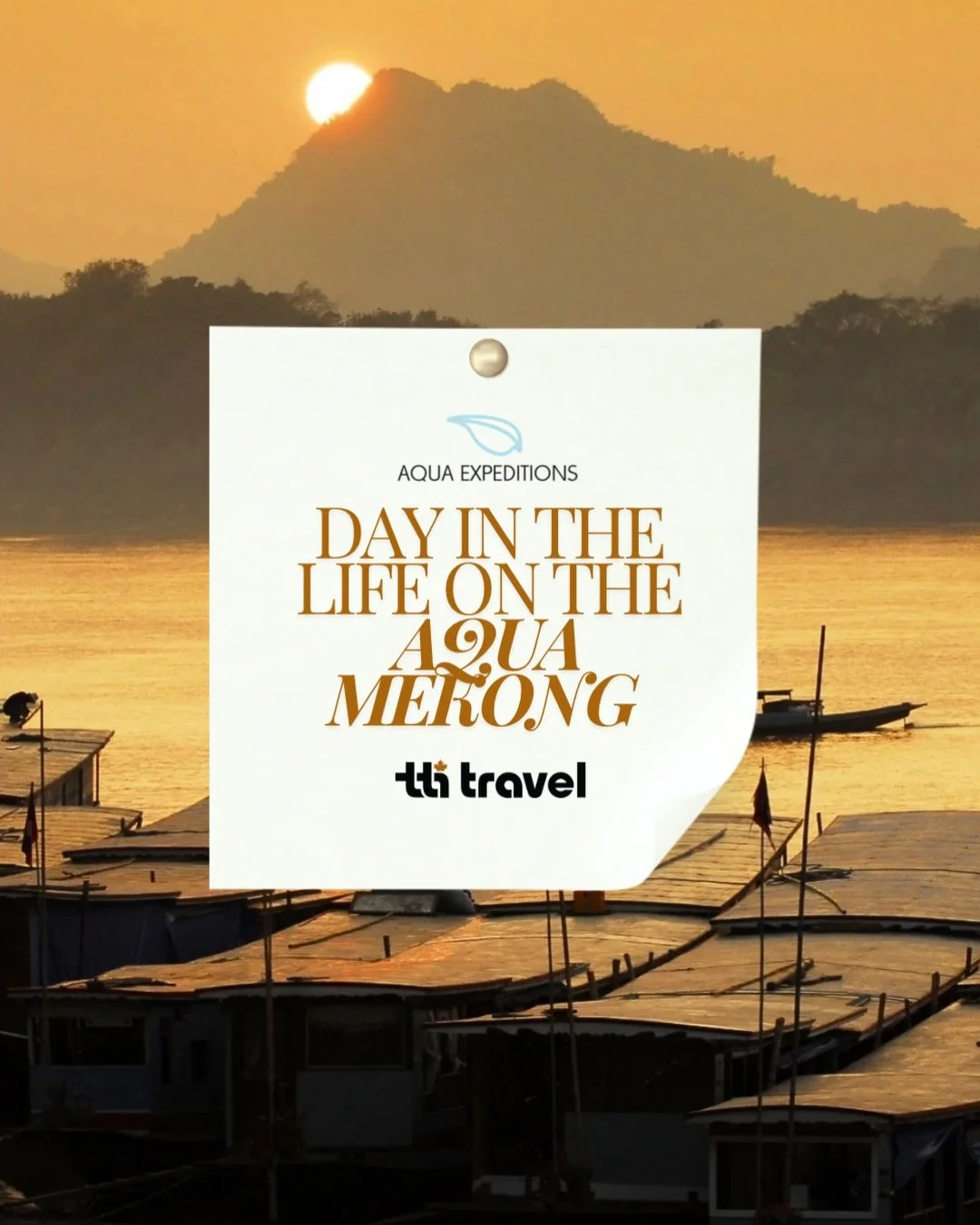 Experience the ancient beauty of the Mekong river aboard the Aqua Mekong, connecting Vietnam &amp; Cambodia 🇰🇭🇻🇳

Rise with the morning sun to begin your day of deep cultural enrichment 

Join morning prayer with monks is a Buddhist temple allowi