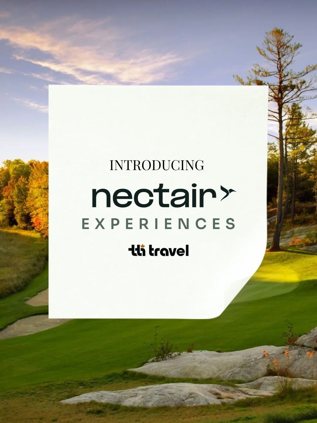 The roar of the grid. The first tee on an iconic course. The thrill of being there 🚠🏁🍷🏌🏻🏎️

With @fly.nectair Nectair Experiences, TTI Travel turns your favourite sporting moments into unforgettable getaways &mdash; from golf in Muskoka, Cape B