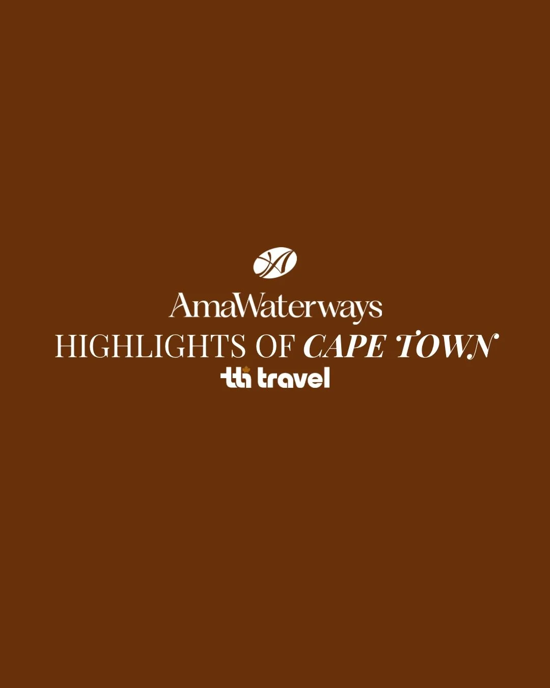 Cape Town is calling 🇿🇦✨

Sail into an unforgettable South African adventure with AmaWaterways&mdash;where vibrant culture, spectacular scenery and exceptional experiences await! 

Your TTI Advisor insures your whole journey on the Zambezi queen is