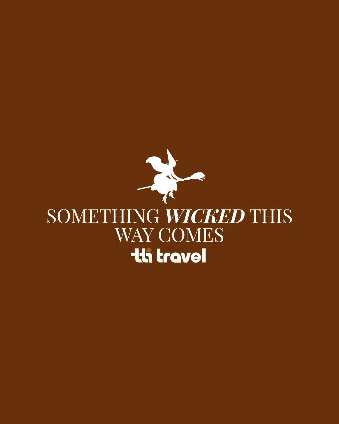 Something wicked is coming, and it has incredible taste in hotels 🧹🔮🐈&zwj;⬛✨📺

Find out which luxury property we would send you to based on your favorite onscreen witch! 

You gather your coven, we will hand the rest - just like magic! 

#TTITrav